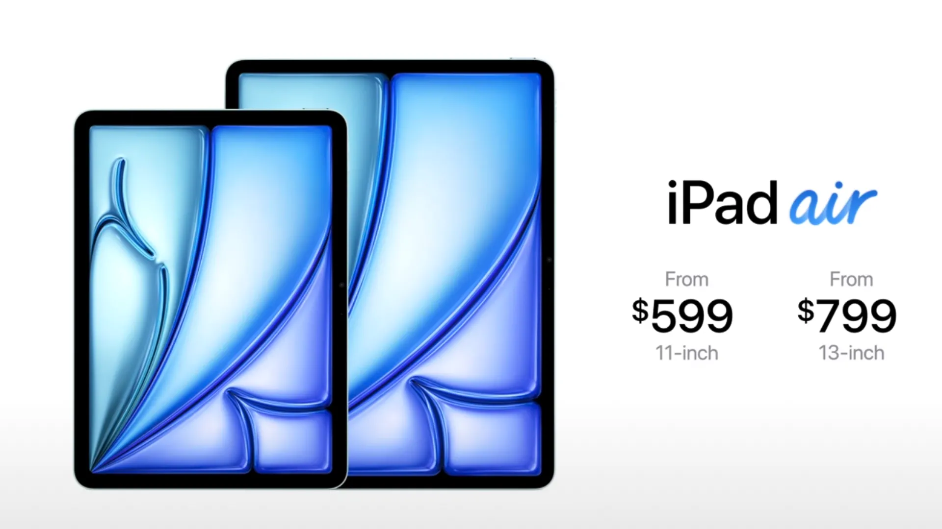 Bảng giá cập nhật của iPad Air M2, cho thấy lợi thế về chi phí so với iPad Air M3.