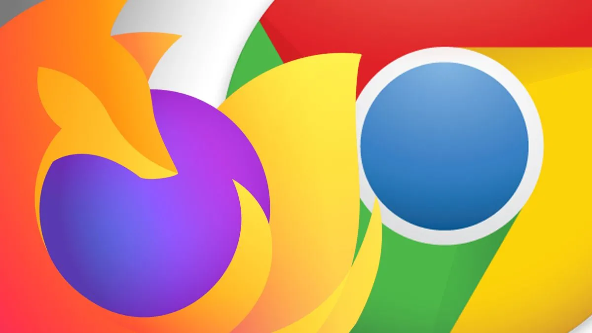 Biểu tượng của Google Chrome và Mozilla Firefox, đại diện cho giải pháp sử dụng hai trình duyệt để tách biệt công việc và cá nhân