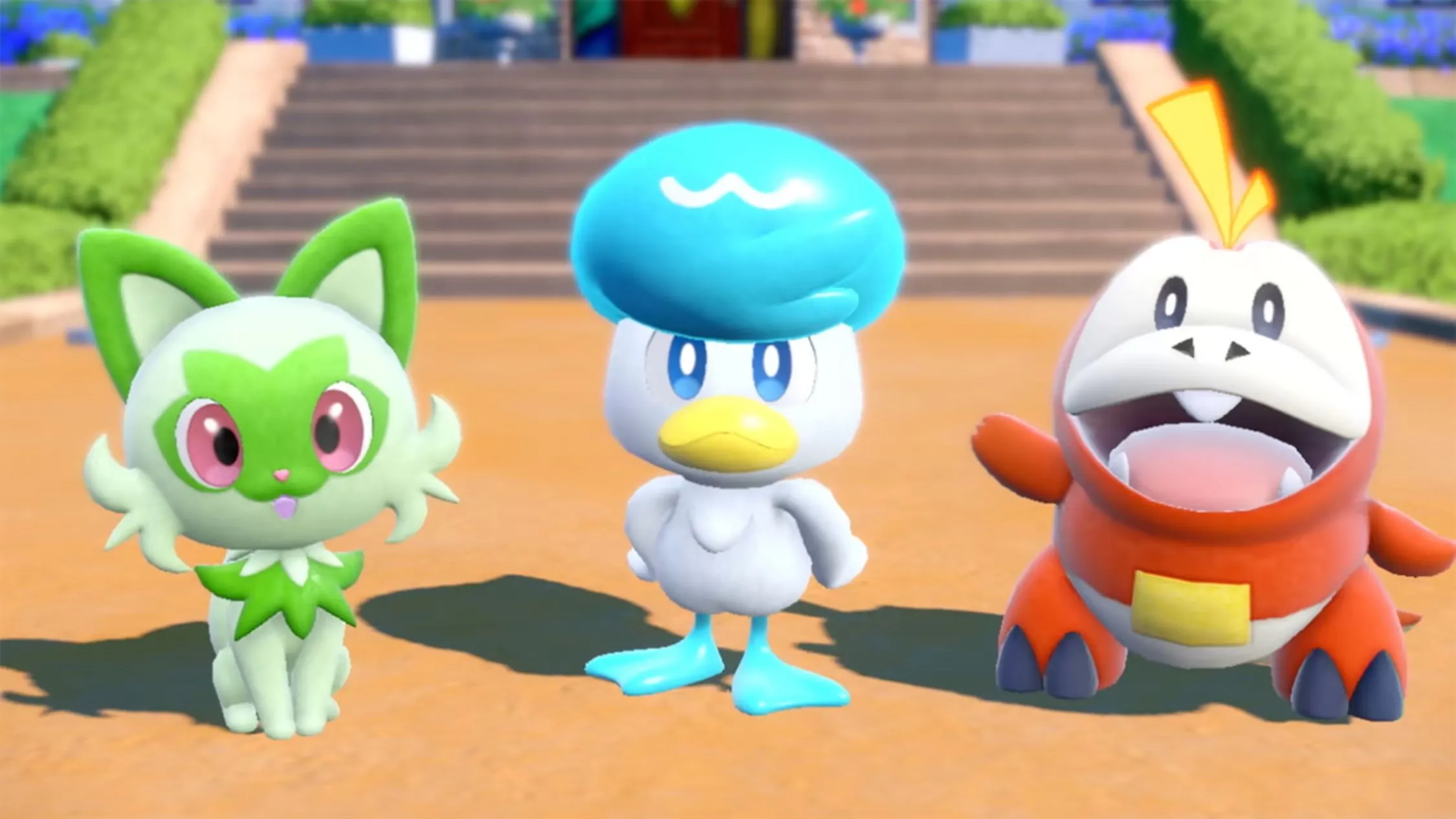 Bộ ba Pokemon khởi đầu của tựa game Pokemon Scarlet và Violet