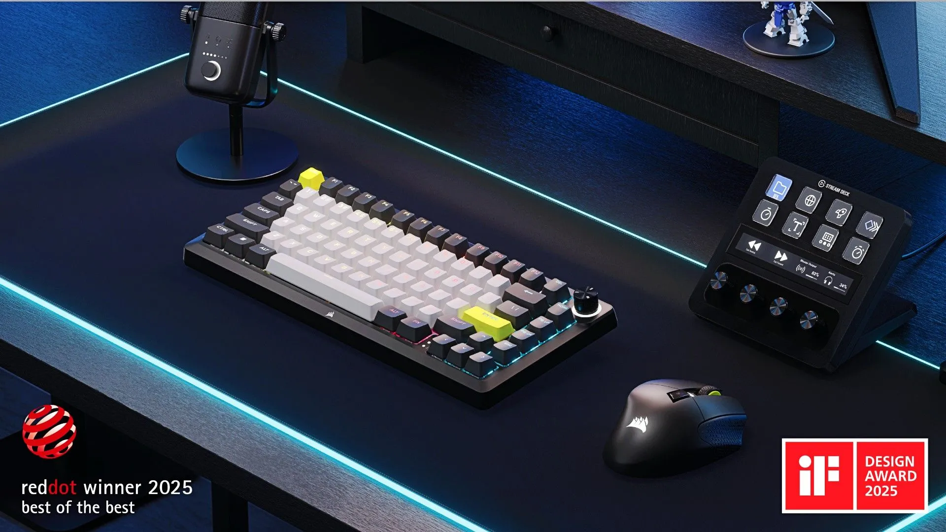 Bộ bàn phím cơ tự lắp ráp Corsair MAKR 75 Barebones Kit