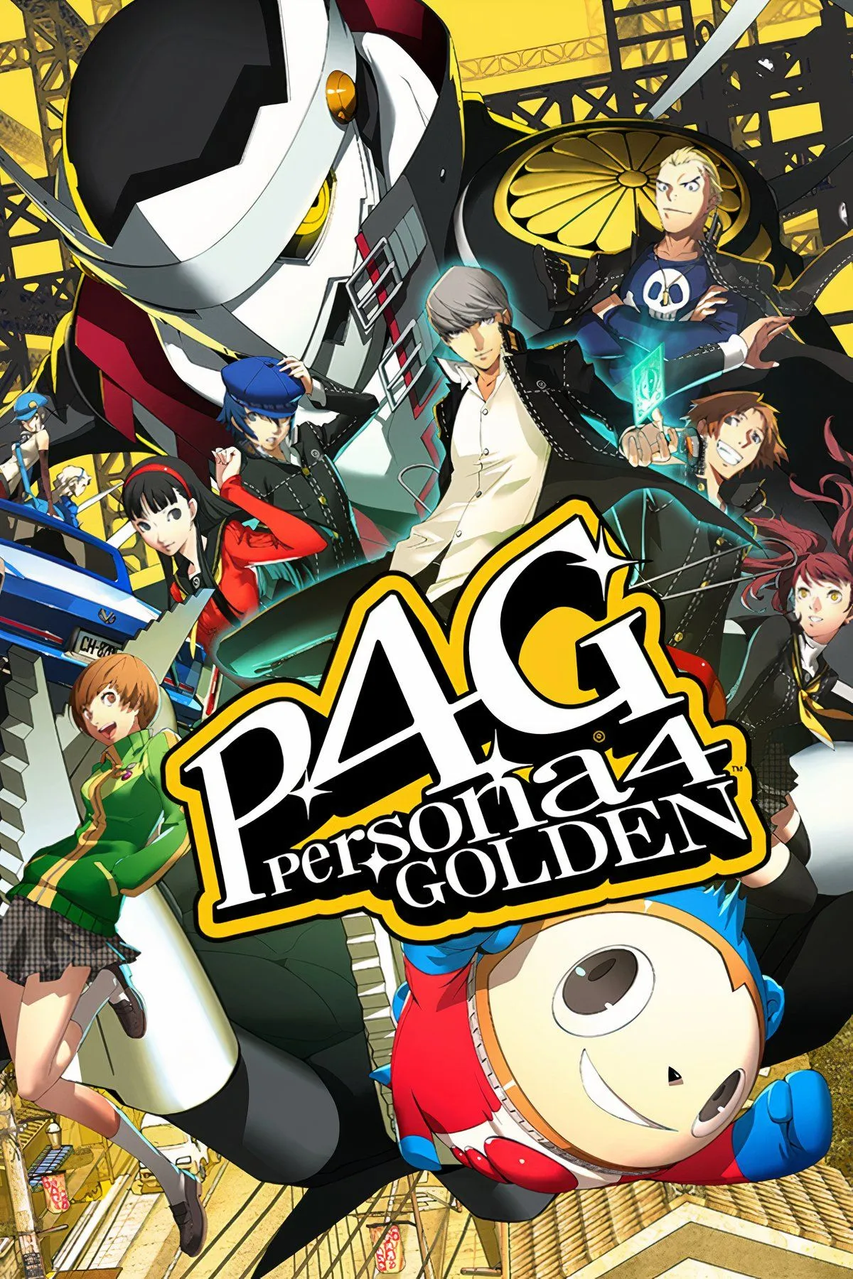 Các nhân vật chính của Persona 4 Golden, bao gồm cô bé Nanako, thể hiện sự gắn kết trong game JRPG