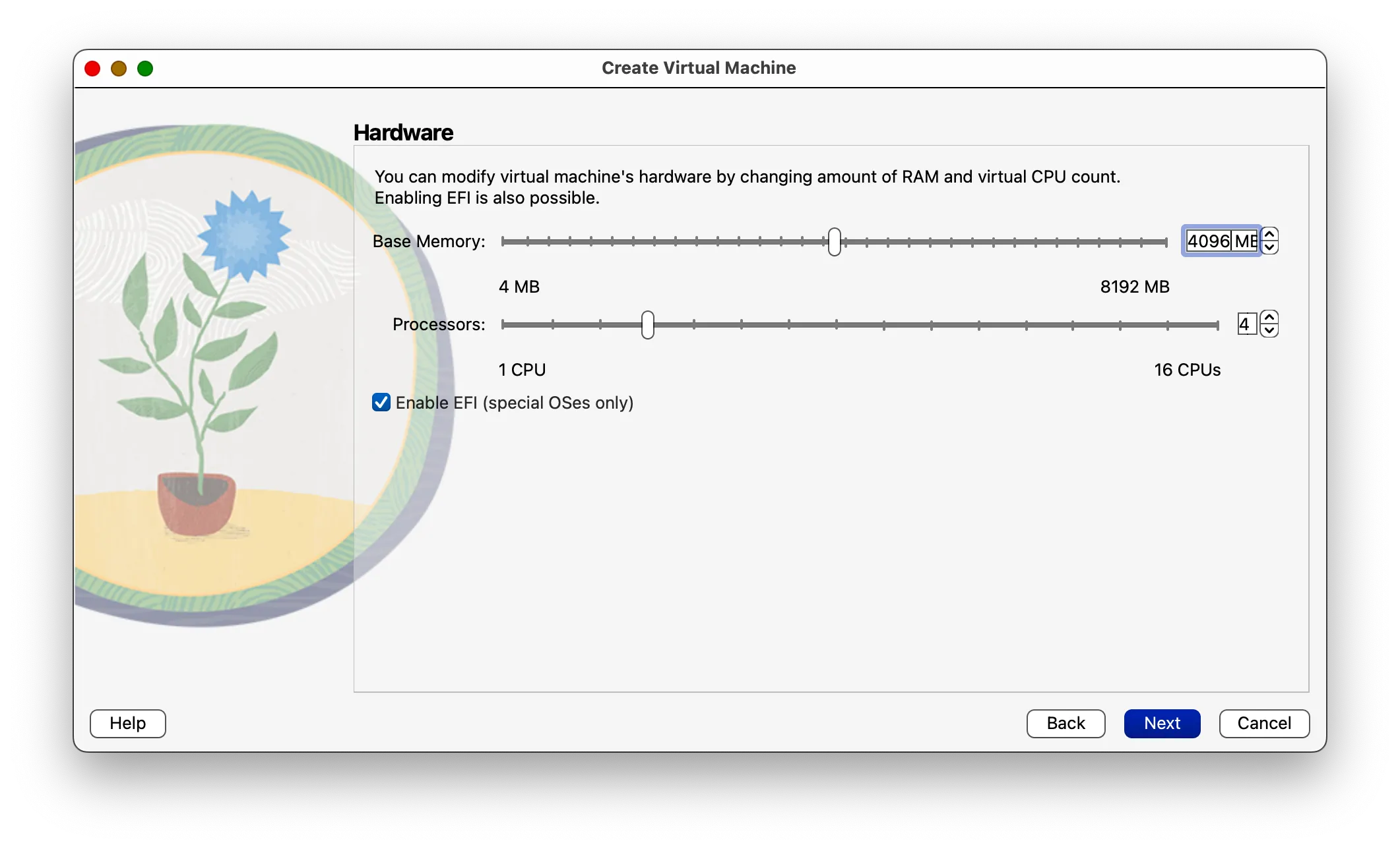 Cài đặt phần cứng máy ảo VirtualBox, cấp phát RAM và VRAM cho Windows 11 ARM.