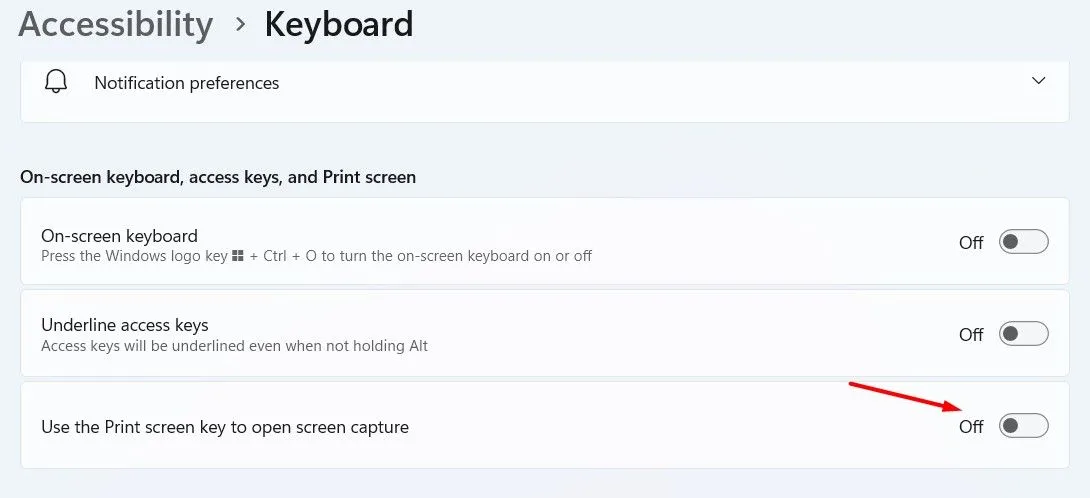 Cài đặt vô hiệu hóa chức năng mở Snipping Tool bằng phím Print Screen trong Windows