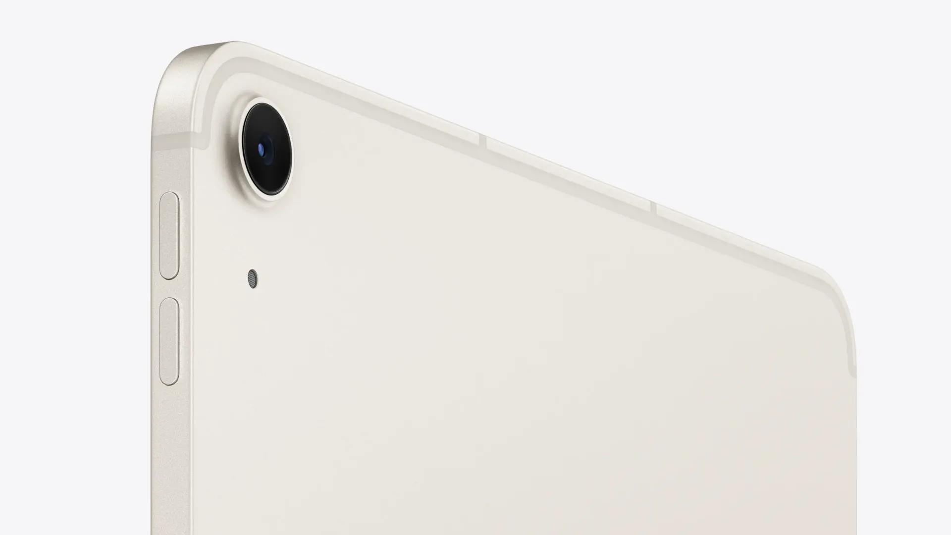Cận cảnh module camera sau 12MP của iPad Air M3, mang lại khả năng quay video 4K ấn tượng.