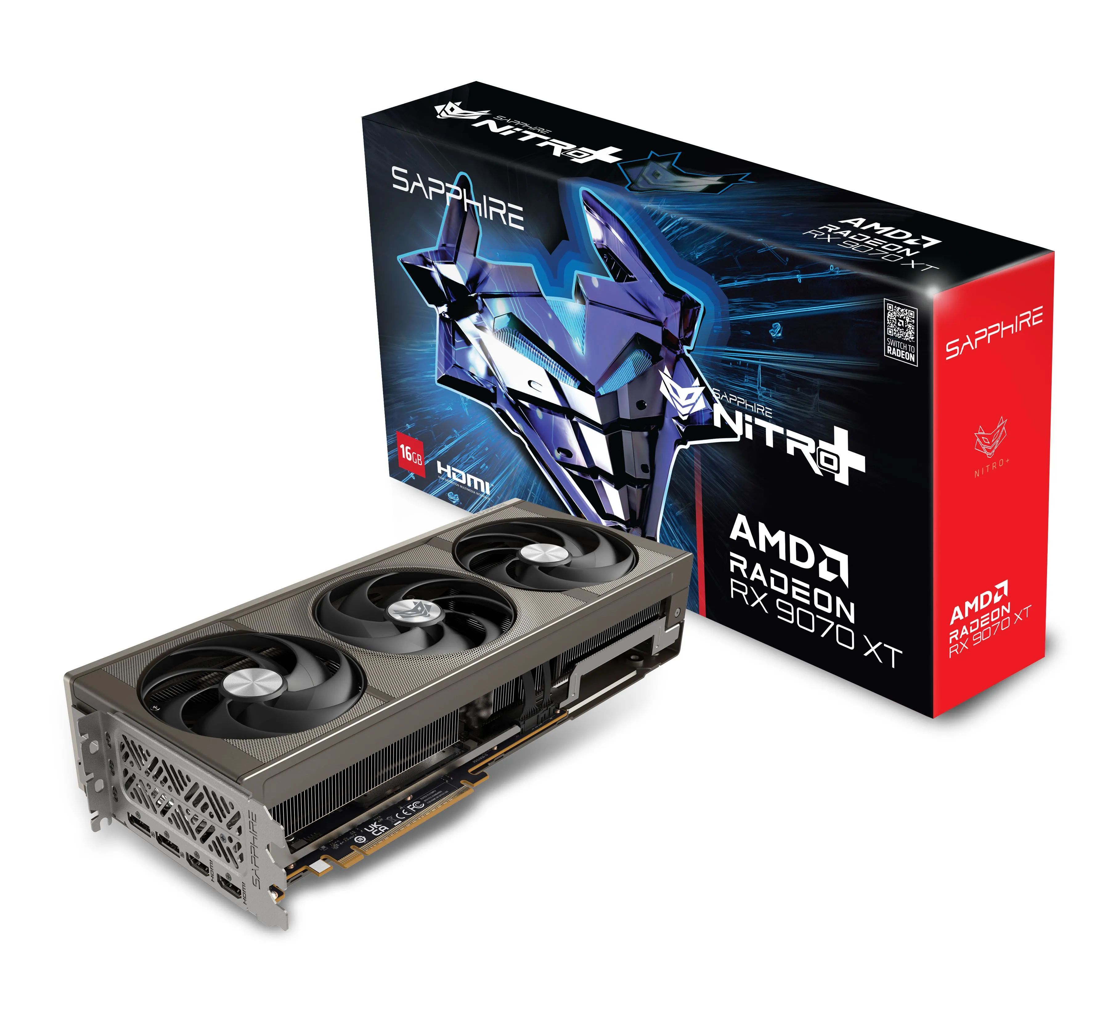 Card đồ họa Sapphire NITRO+ AMD Radeon RX 9070 XT với thiết kế tản nhiệt hiệu quả
