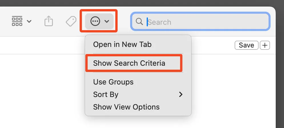 Chỉnh sửa Smart Folder trên macOS bằng cách hiển thị tiêu chí tìm kiếm