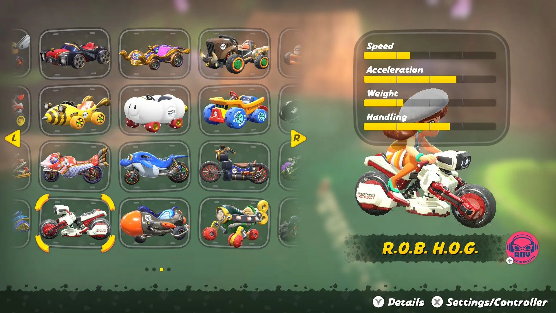 Chọn nhân vật và xe đua (kart) trong Mario Kart World