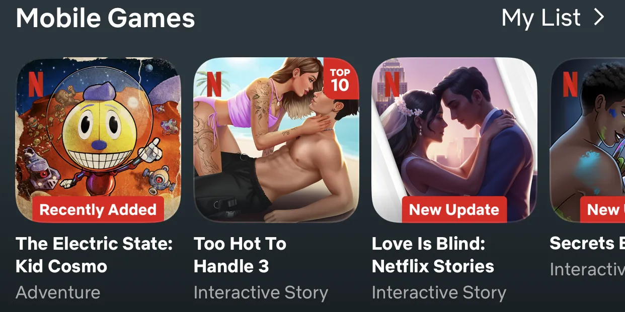 Danh sách các game chuyển thể từ phim và chương trình gốc của Netflix trên iPhone, minh họa chiến lược tận dụng IP