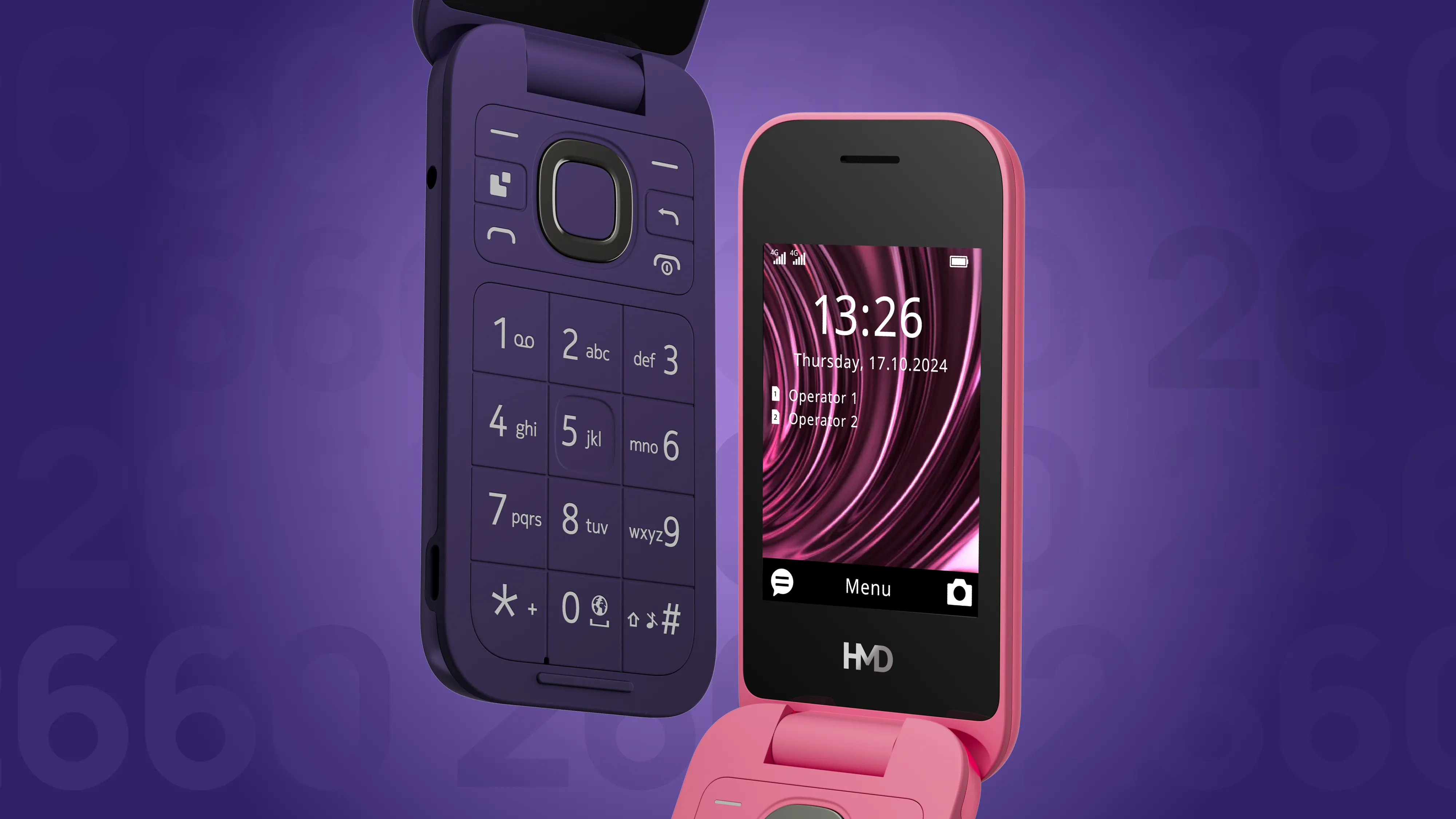 Điện thoại gập HMD 2660 Flip Phone