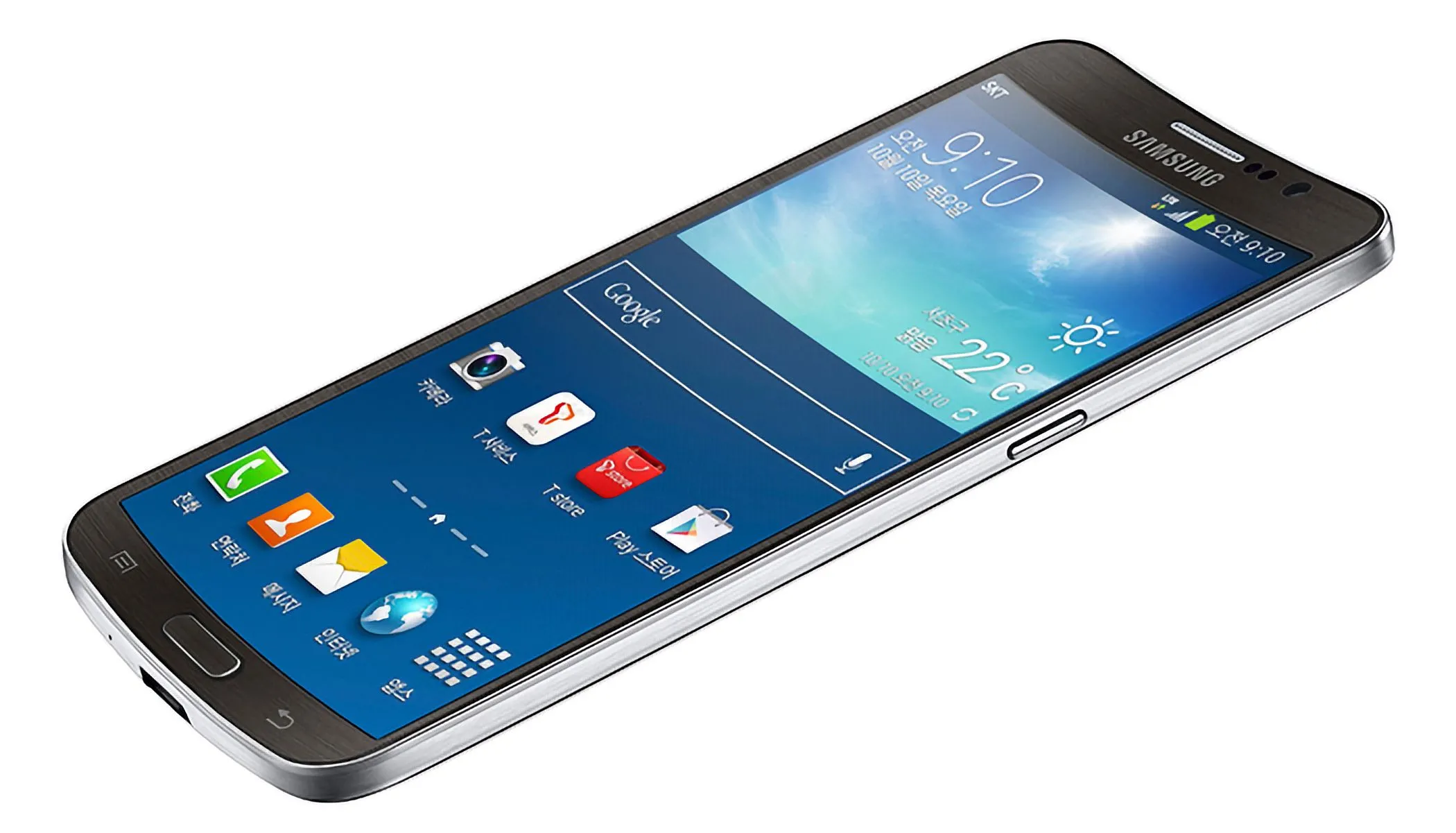 Điện thoại Samsung Galaxy Round với màn hình cong hai bên