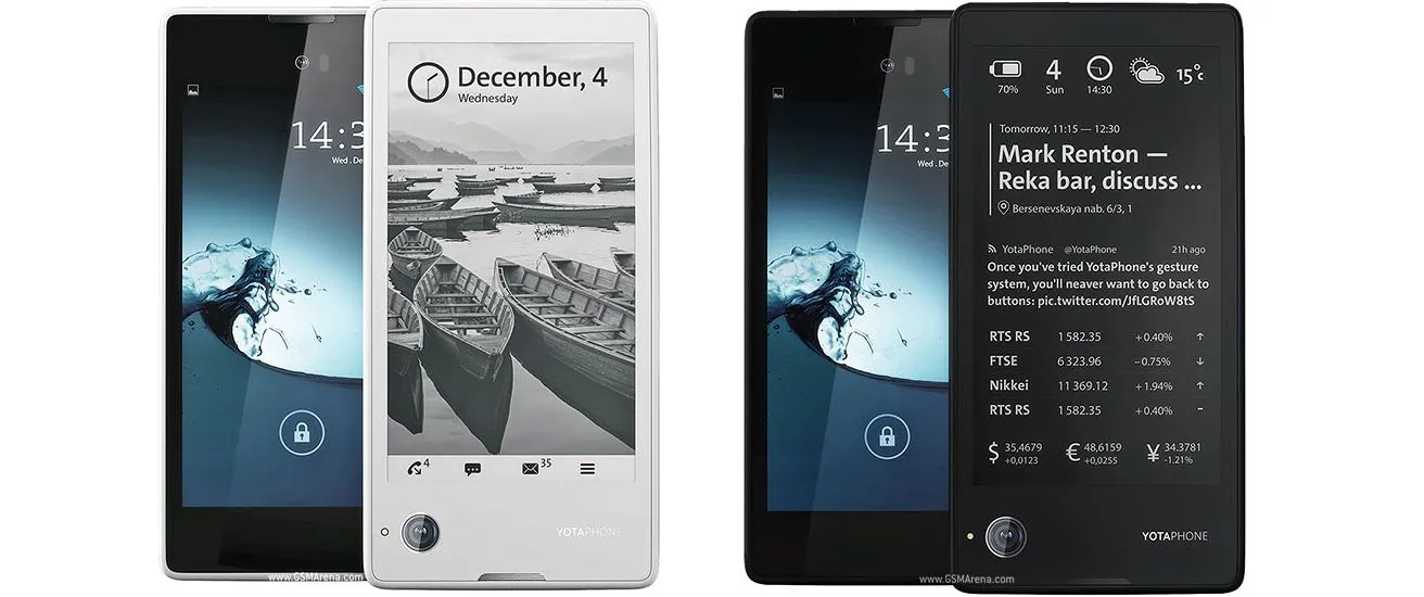Điện thoại YotaPhone với màn hình e-ink phía sau