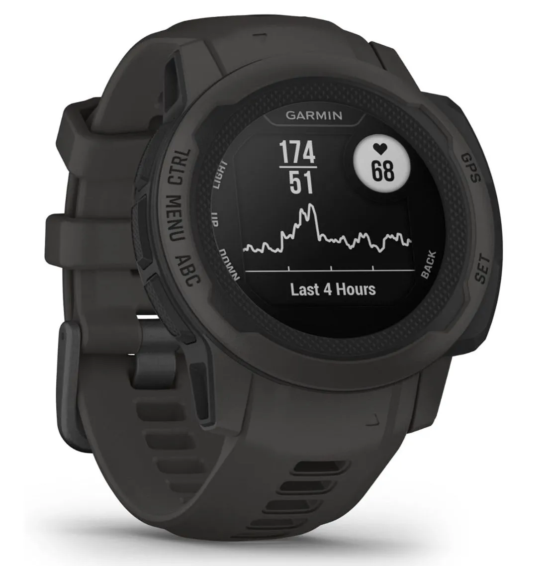 Đồng hồ thông minh Garmin Instinct 2S màu đen hiển thị màn hình chính