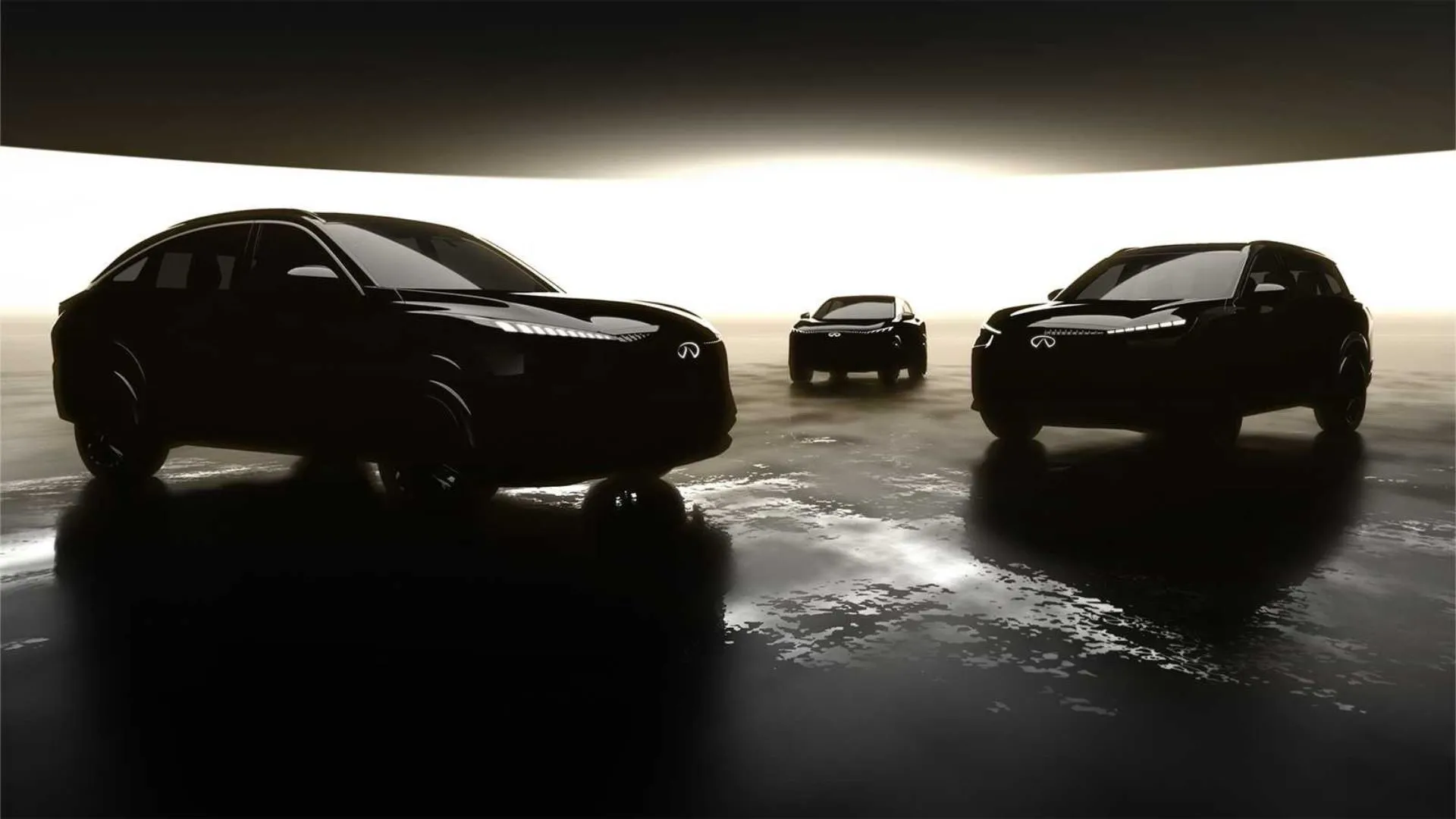 Dòng xe Infiniti 2026 với các mẫu SUV sang trọng, thể hiện định hướng thiết kế mới.