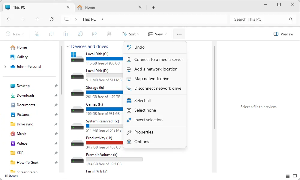 File Explorer giờ đây có các tab và nhiều tính năng hiện đại khác