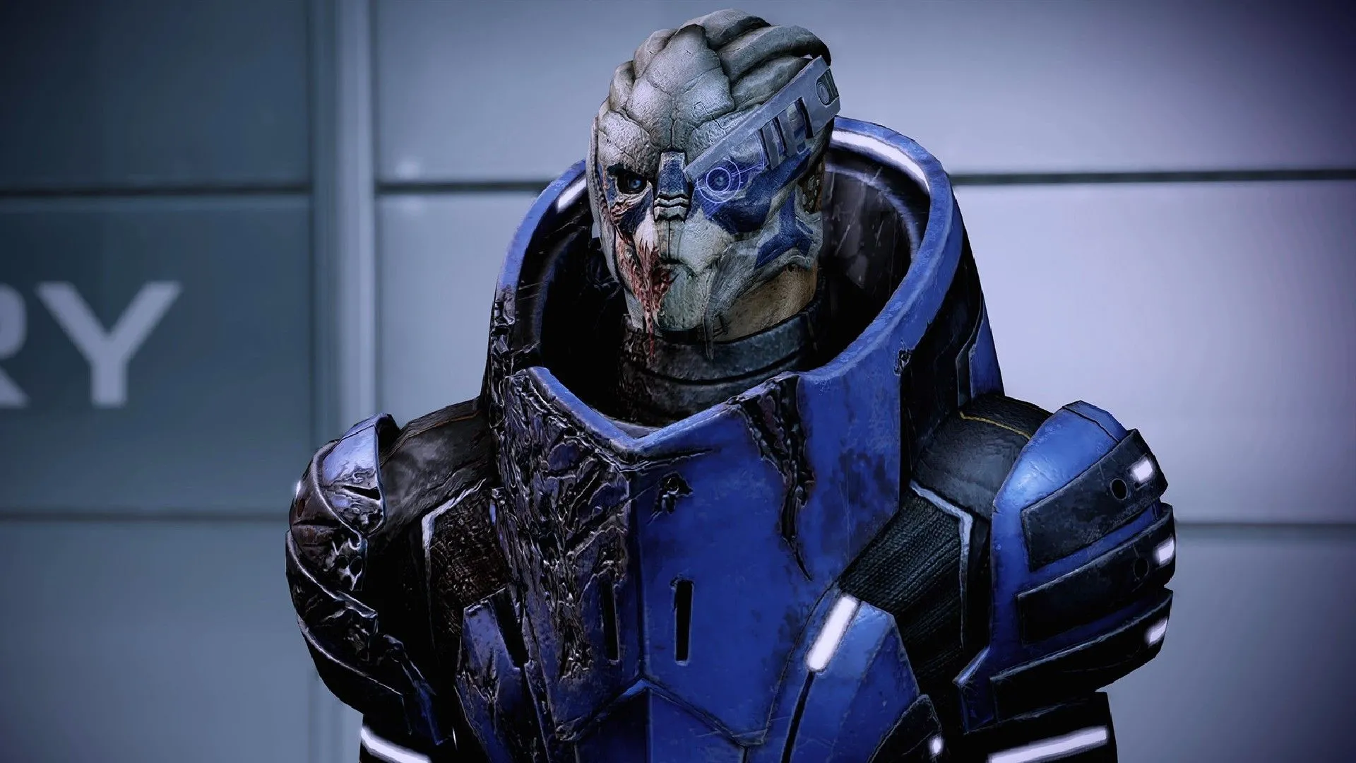 Garrus Vakarian, một bạn đồng hành được yêu thích, sau khi được chiêu mộ trong Mass Effect Legendary Edition.