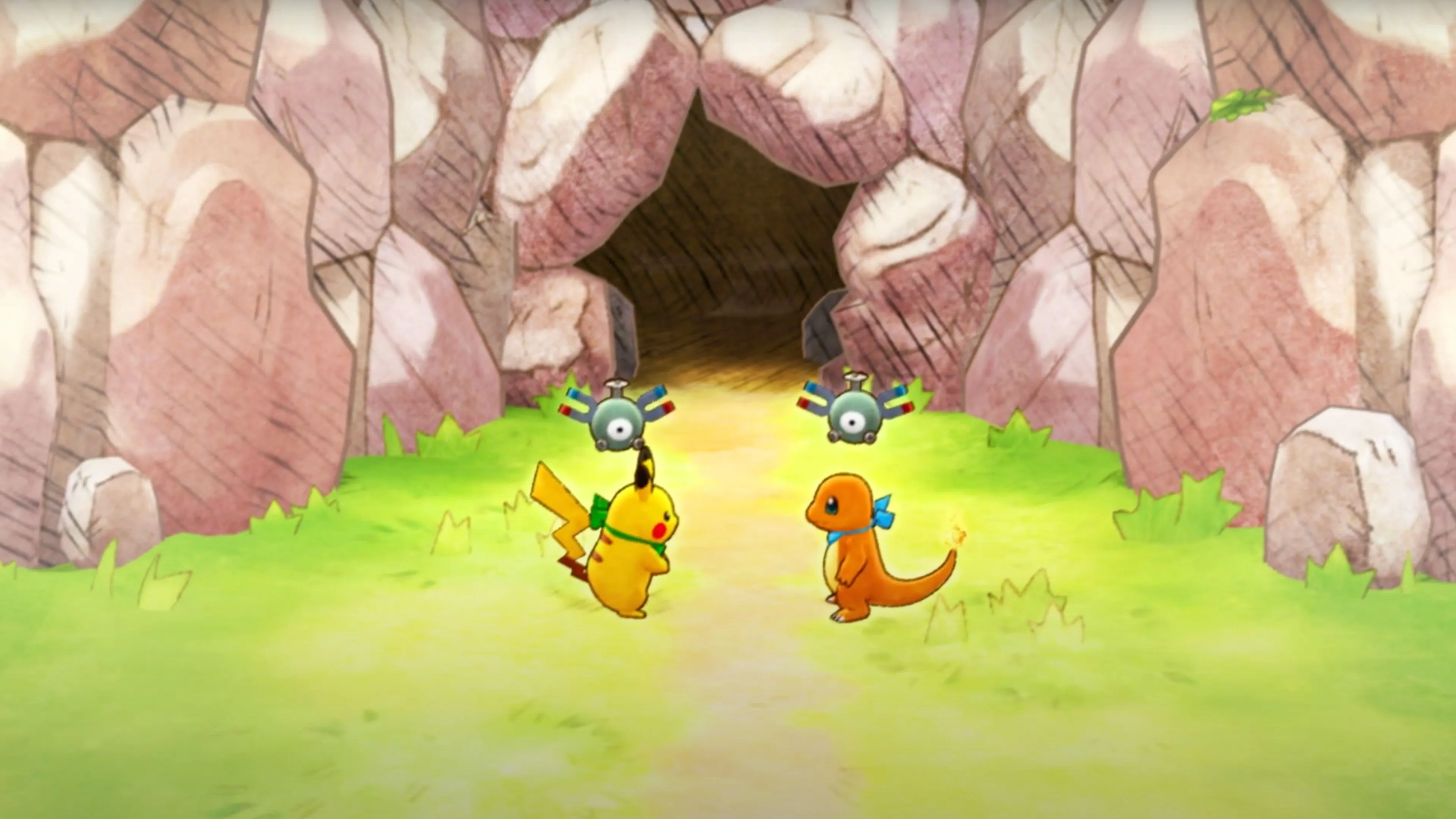 Giao diện chiến đấu theo lượt trong Pokémon Mystery Dungeon: Rescue Team DX