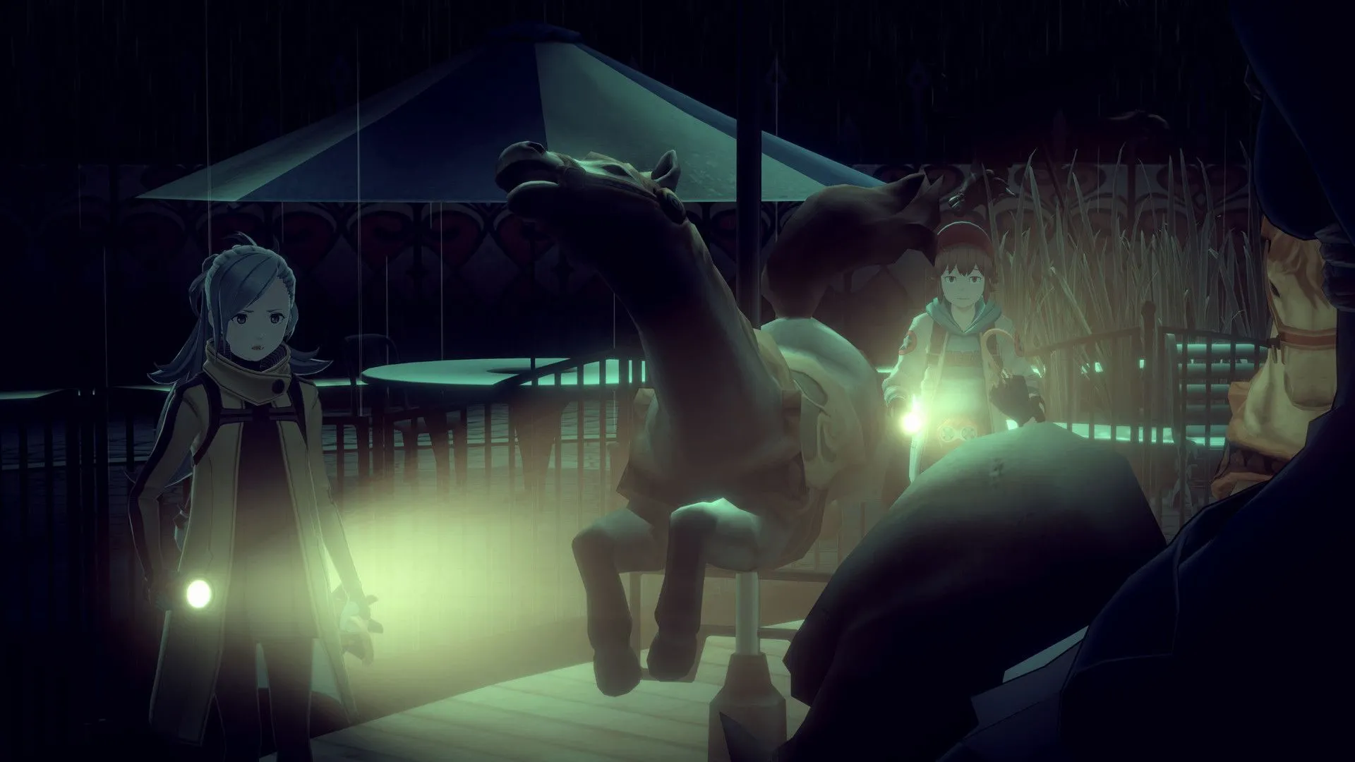 Giao diện điều tra và khám phá manh mối trong game AI: The Somnium Files.