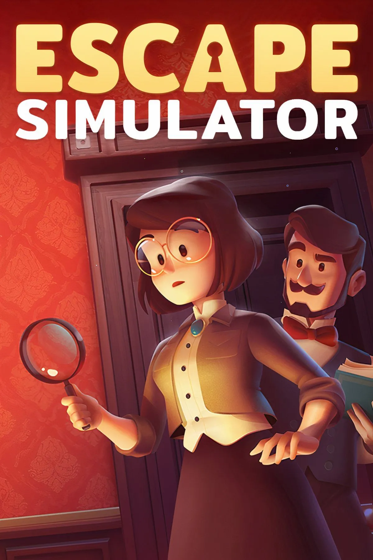 Giao diện giải đố trong Escape Simulator, với các manh mối và vật phẩm tương tác, đòi hỏi tư duy logic và phối hợp để vượt qua.