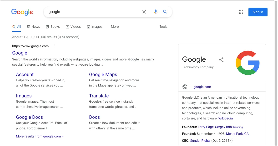 Giao diện Google Search năm 2019 với nhiều màu sắc hơn và ít tông xám