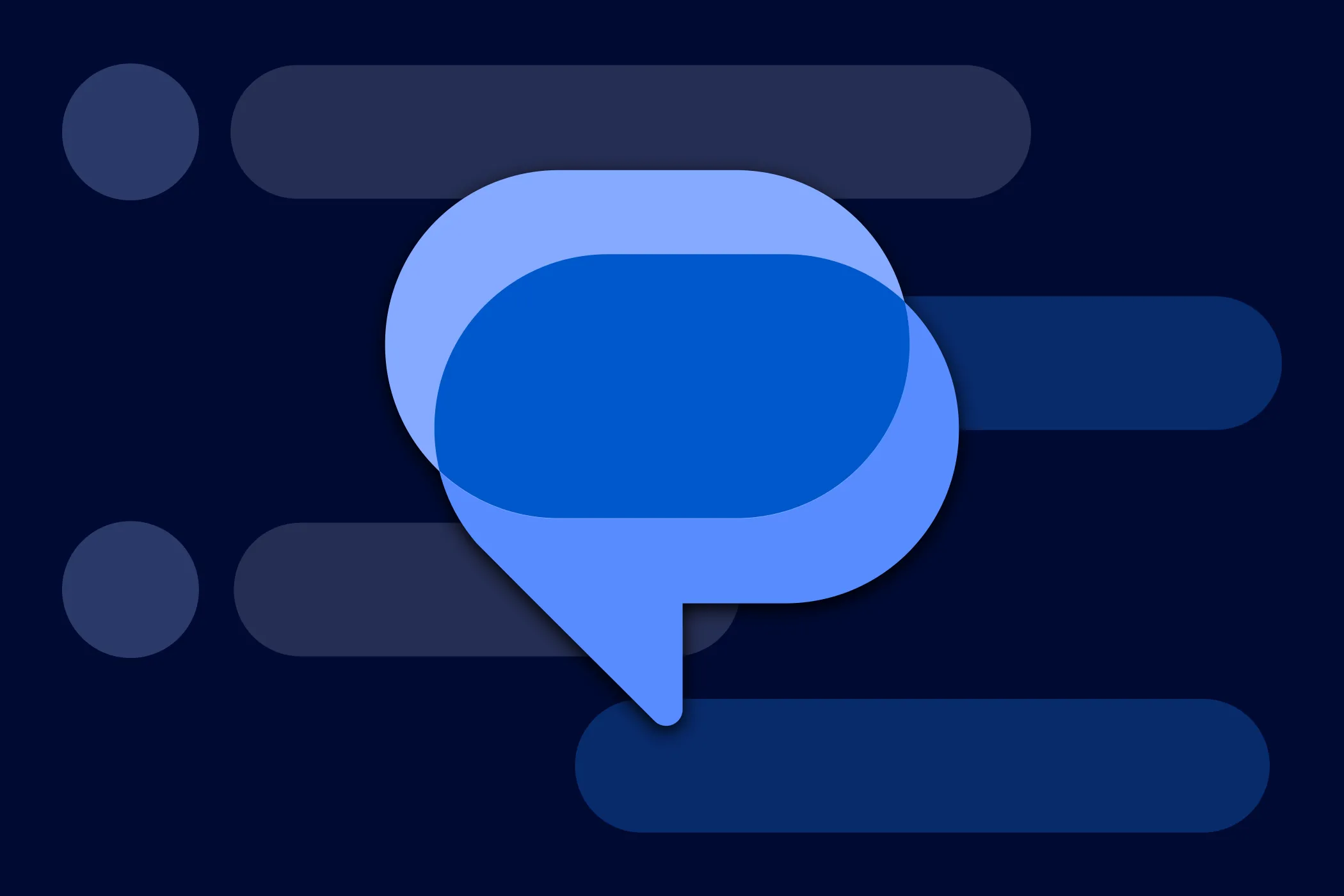 Giao diện ứng dụng Google Messages với các tin nhắn trò chuyện