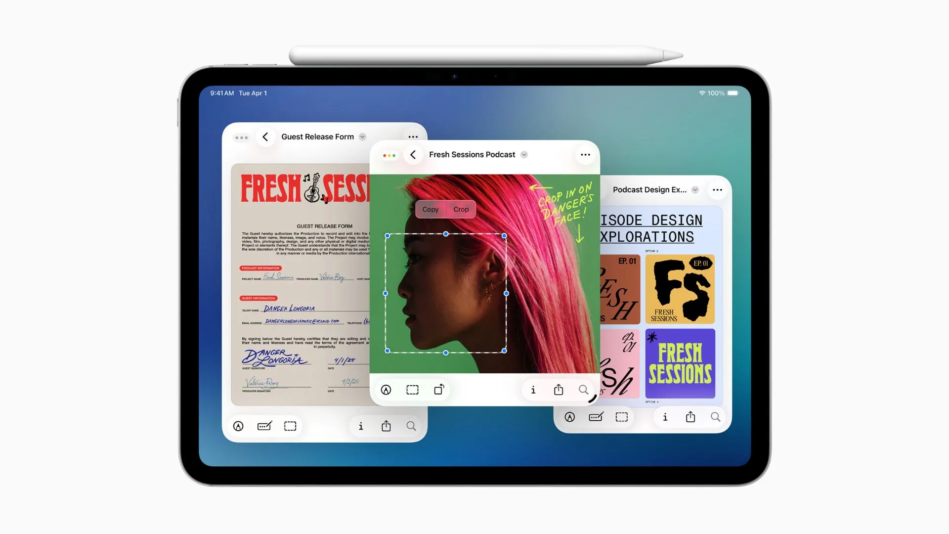 Giao diện ứng dụng Xem trước (Preview) trong iPadOS 26
