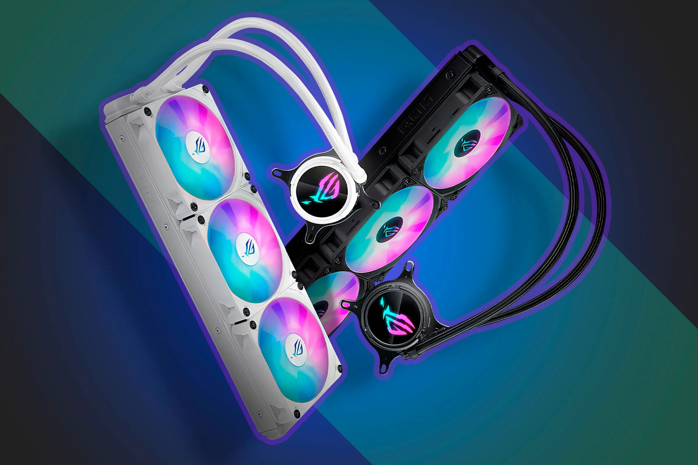 Hai tản nhiệt nước AIO 370mm với các hiệu ứng ánh sáng RGB