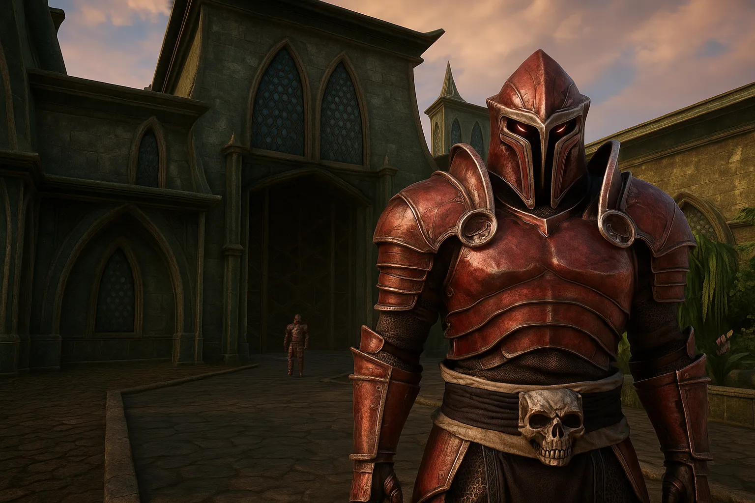 Hình ảnh AI concept về Morrowind được làm lại, thể hiện thế giới mở rộng lớn và chi tiết.