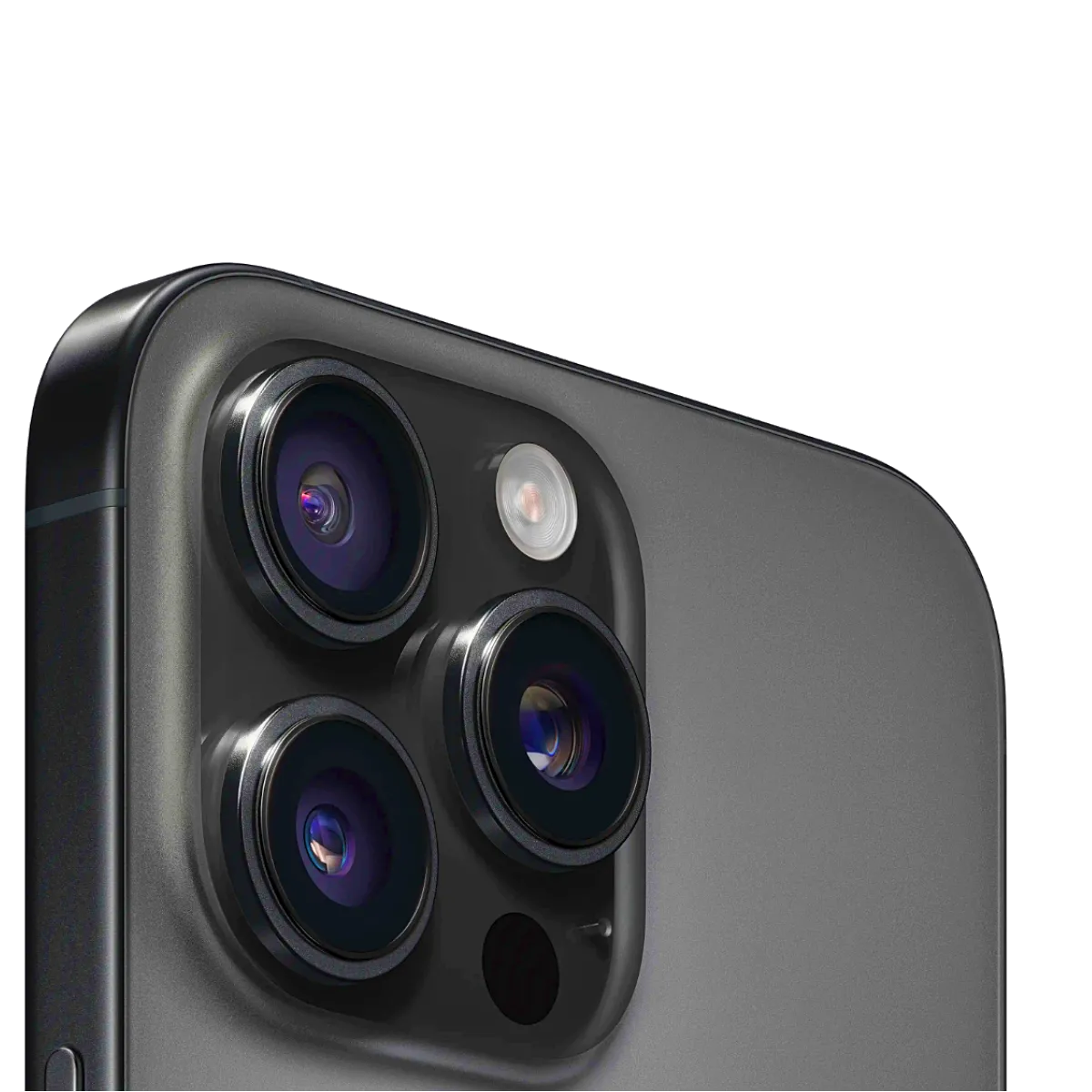 Hình ảnh cận cảnh một chiếc iPhone 16 Pro Max màu đen