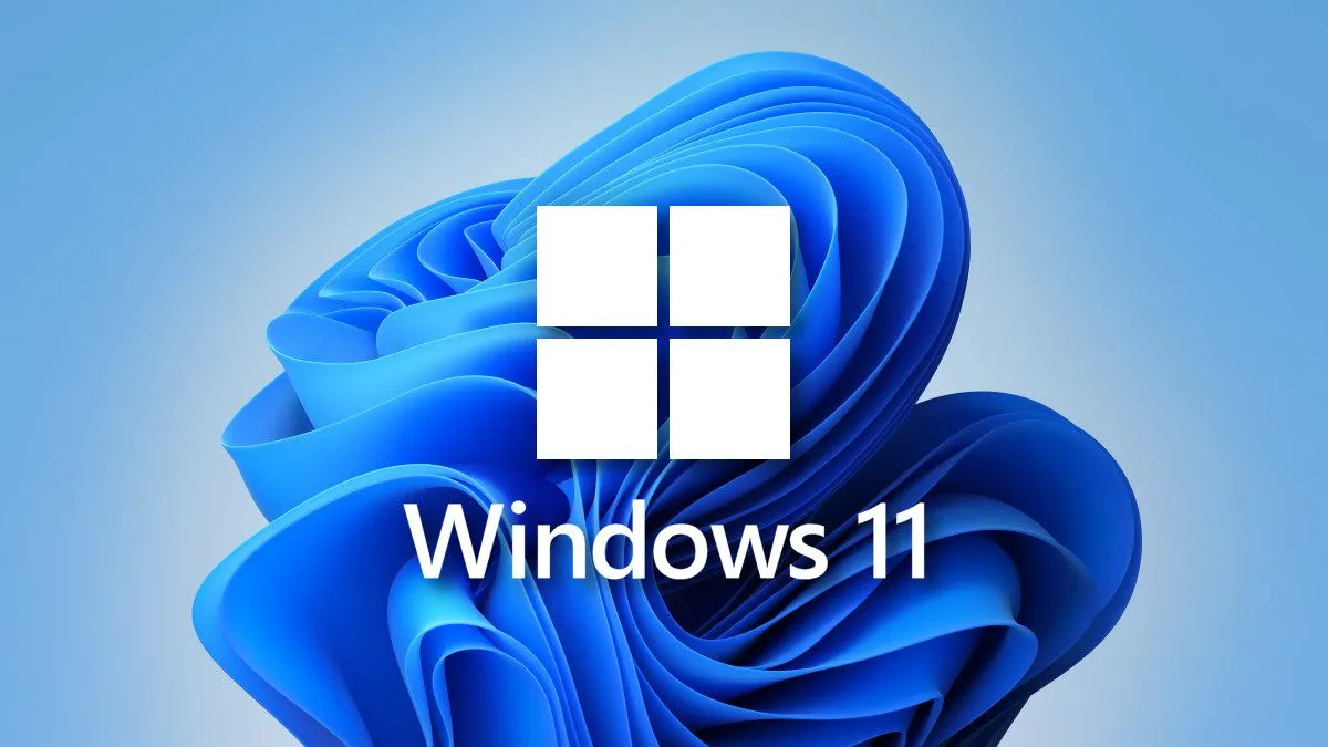 Hình ảnh logo Windows 11 trên nền desktop