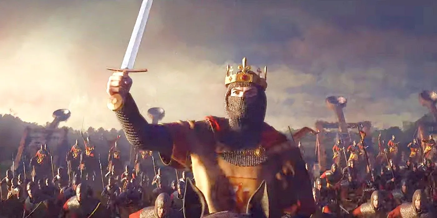 Hình ảnh vị vua trong bối cảnh chiến tranh và thánh chiến của Crusader Kings 3