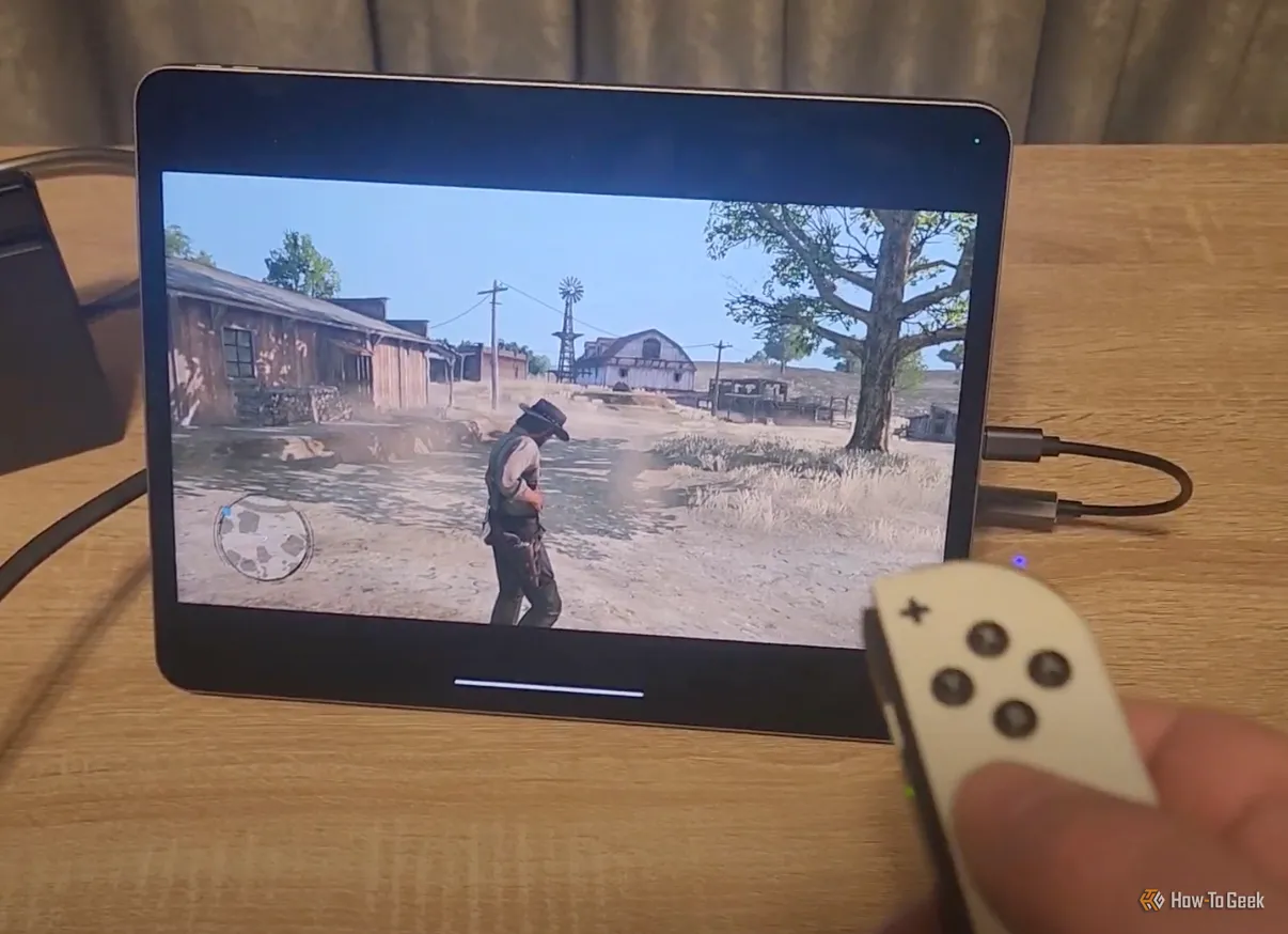 iPad hoạt động như một màn hình USB cho Nintendo Switch