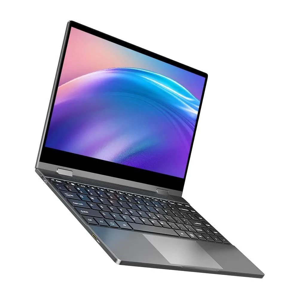Lapdock UPERFECT UDock X 13.3 màu xám bạc với màn hình hiển thị logo UPERFECT