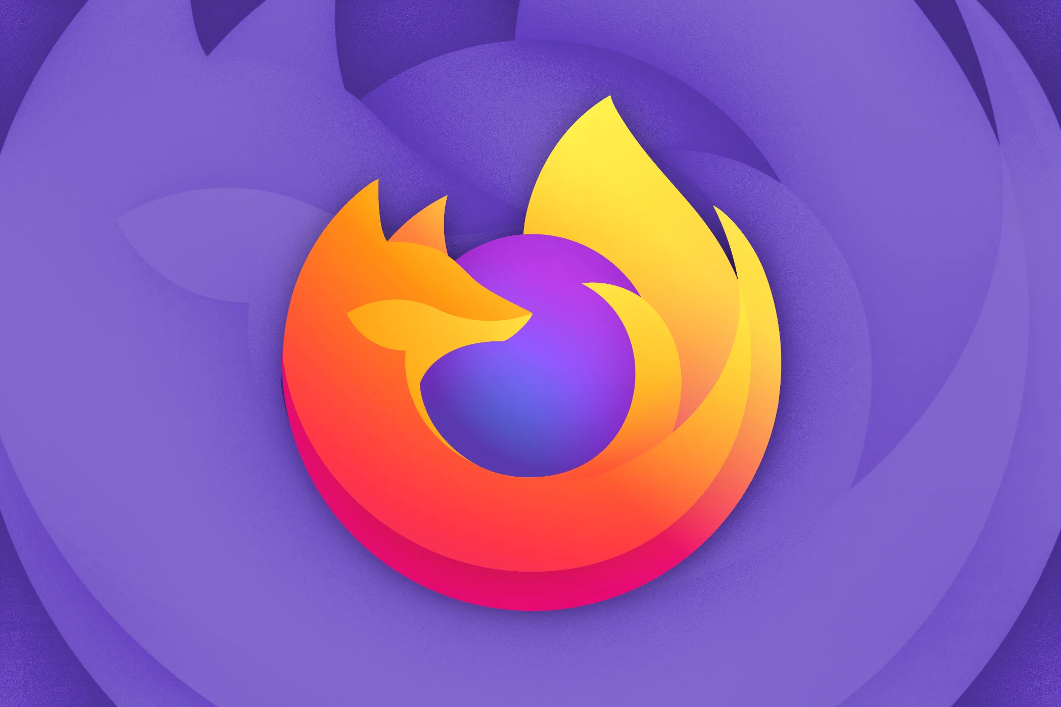 Logo Firefox trên nền màu cam tối với giao diện trình duyệt