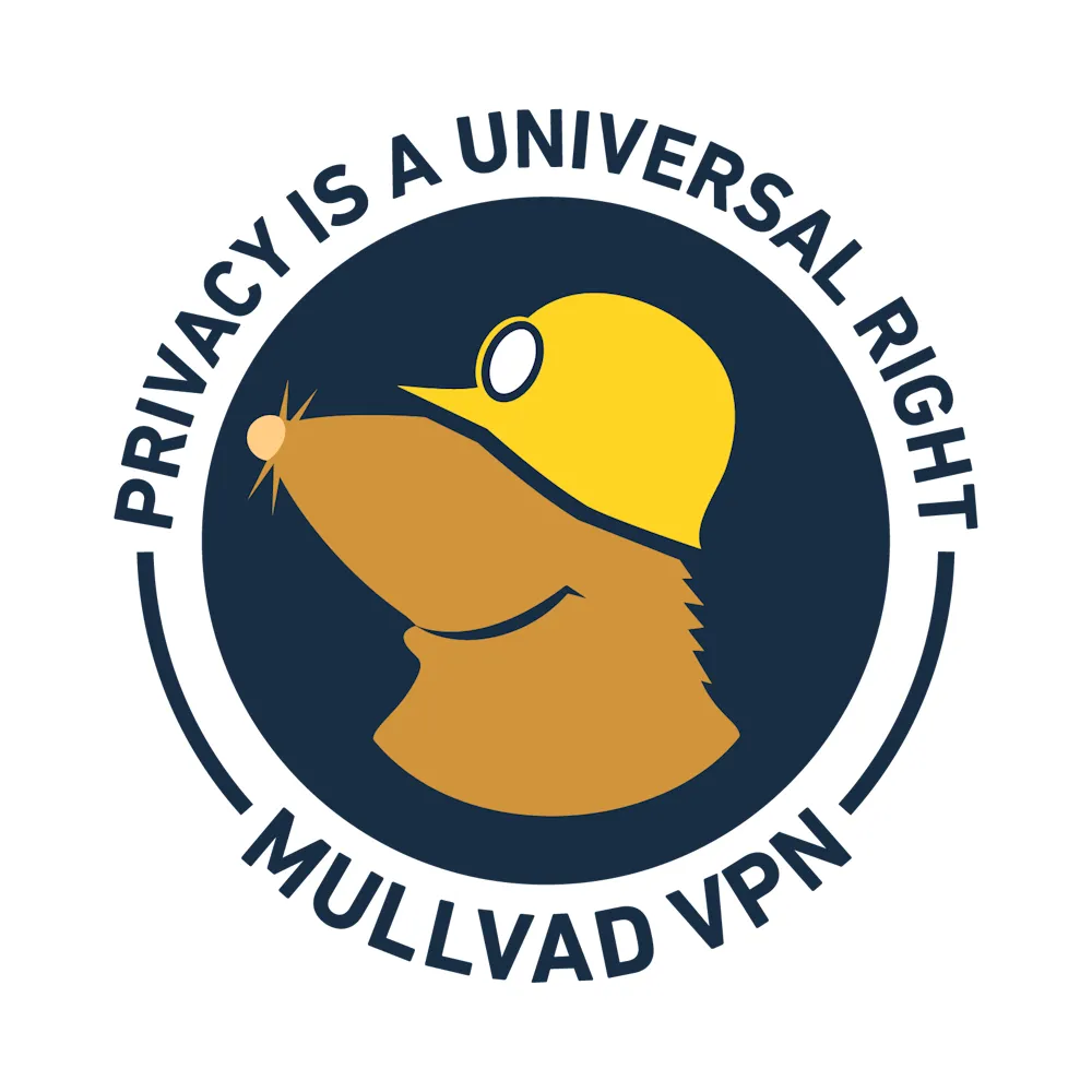 Logo Mullvad, dịch vụ VPN tập trung vào quyền riêng tư