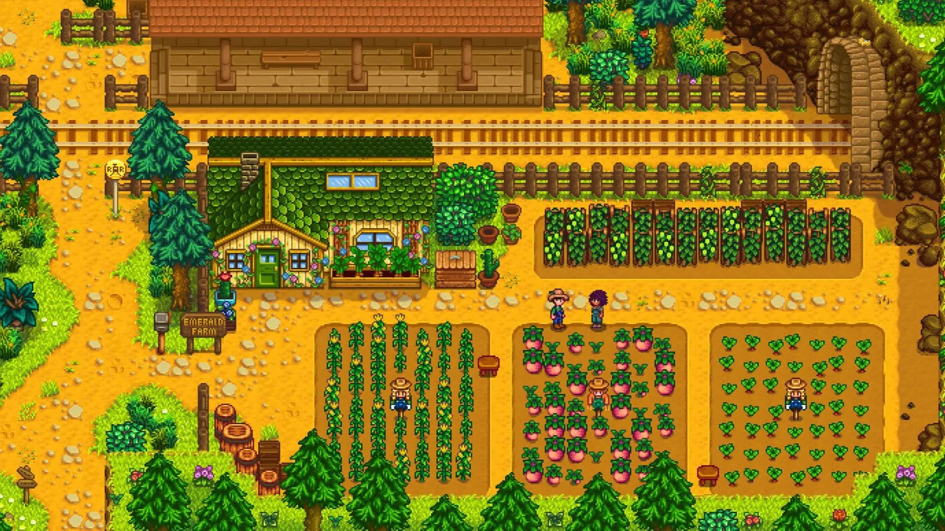 Màn hình chơi game Stardew Valley đã được mod, minh họa khả năng sáng tạo của cộng đồng