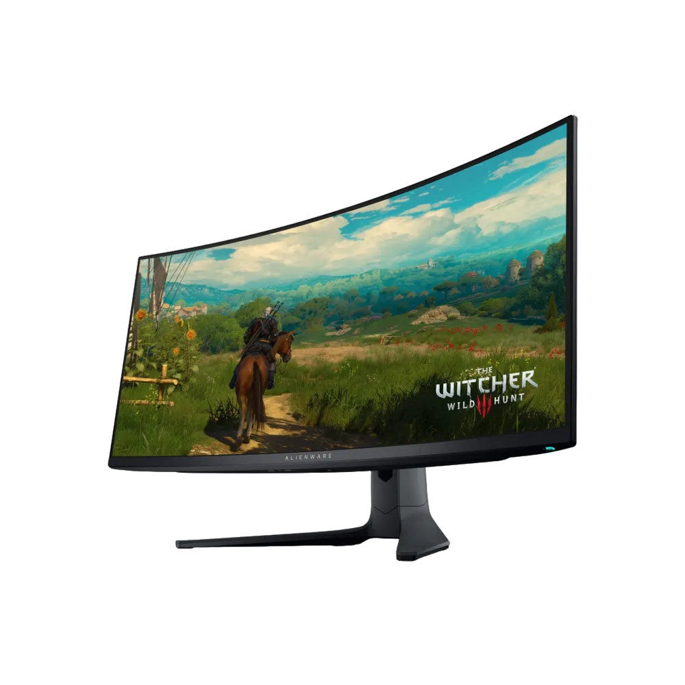 Màn hình cong Alienware AW3423DWF với hình ảnh game rực rỡ