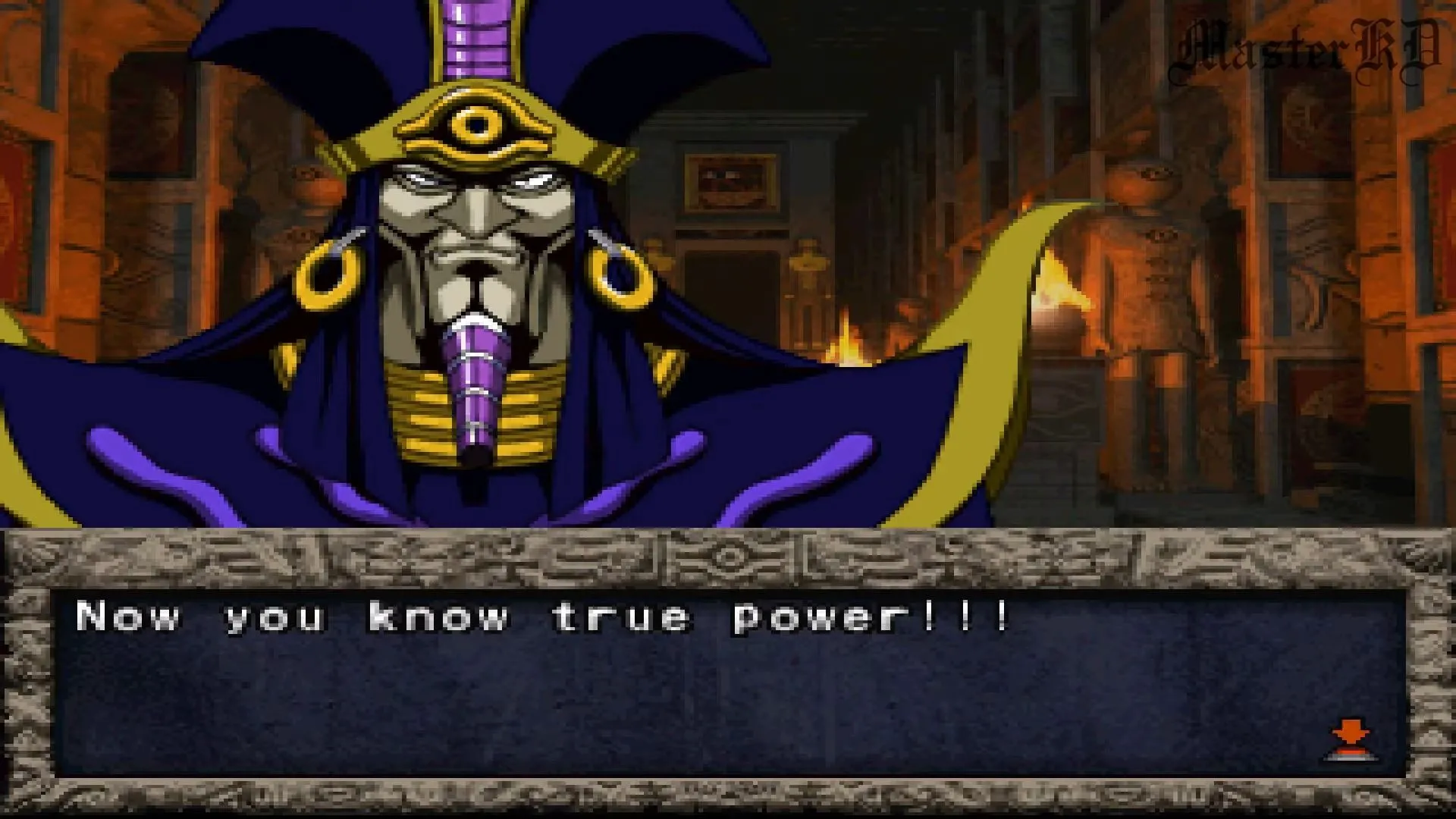 Màn hình &quot;Game Over&quot; trong Yu-Gi-Oh Forbidden Memories, biểu trưng cho sự khó khăn và thất bại.