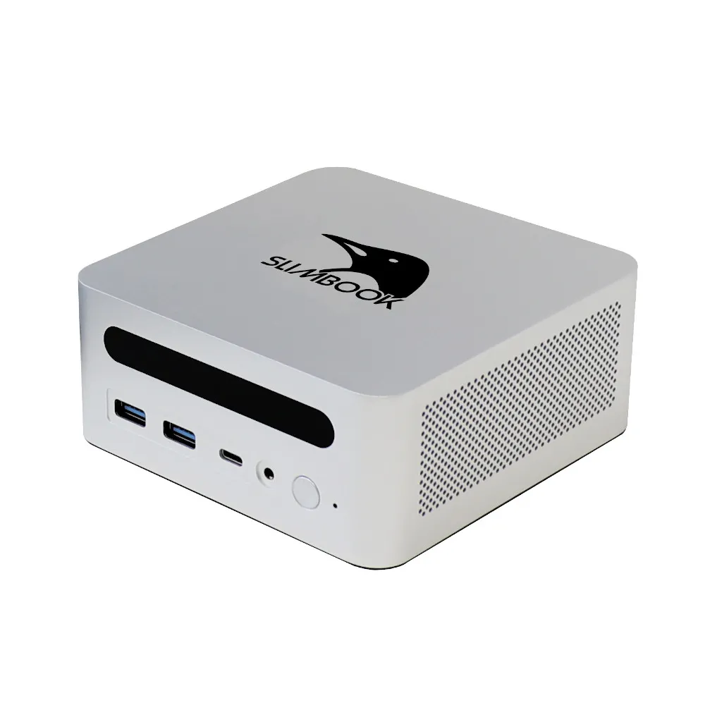 Mặt trước và các cổng kết nối của Mini PC Slimbook One