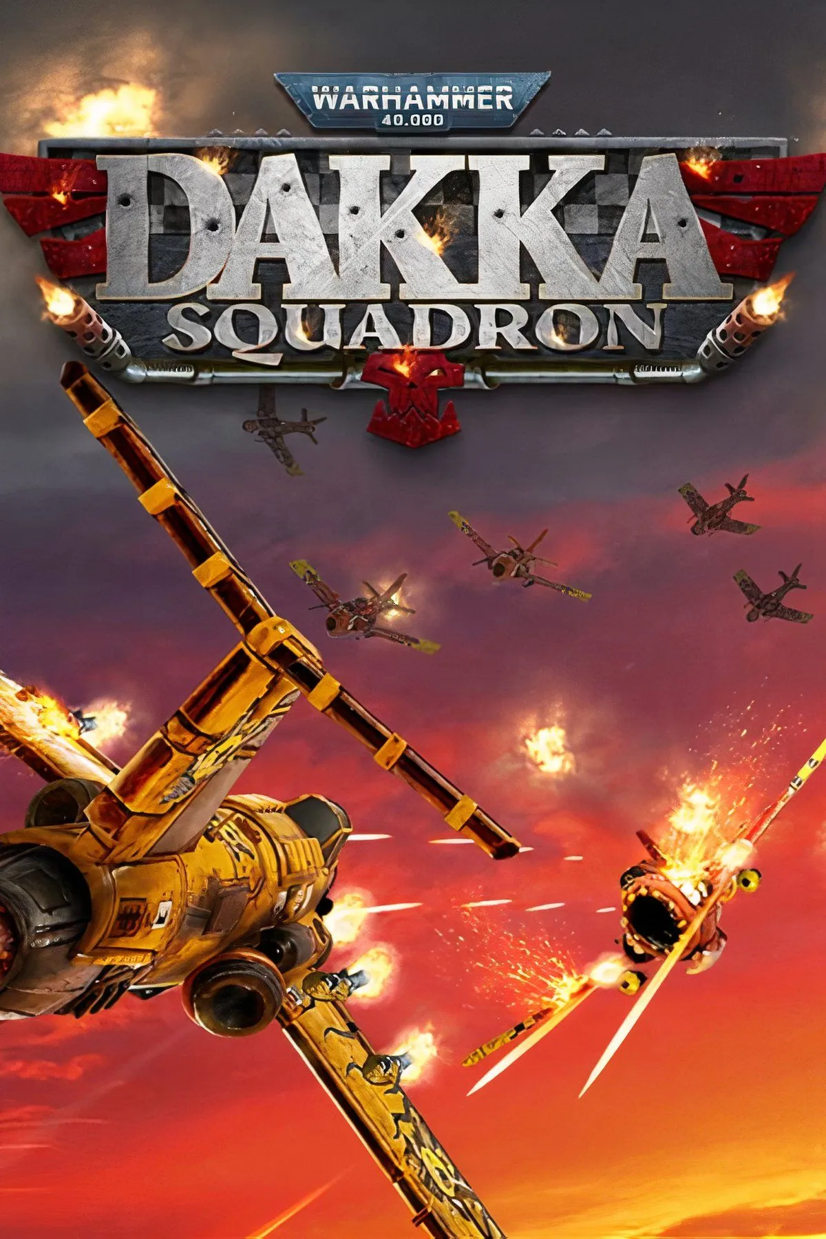 Máy bay Ork đang chiến đấu trên không trong Warhammer 40,000: Dakka Squadron