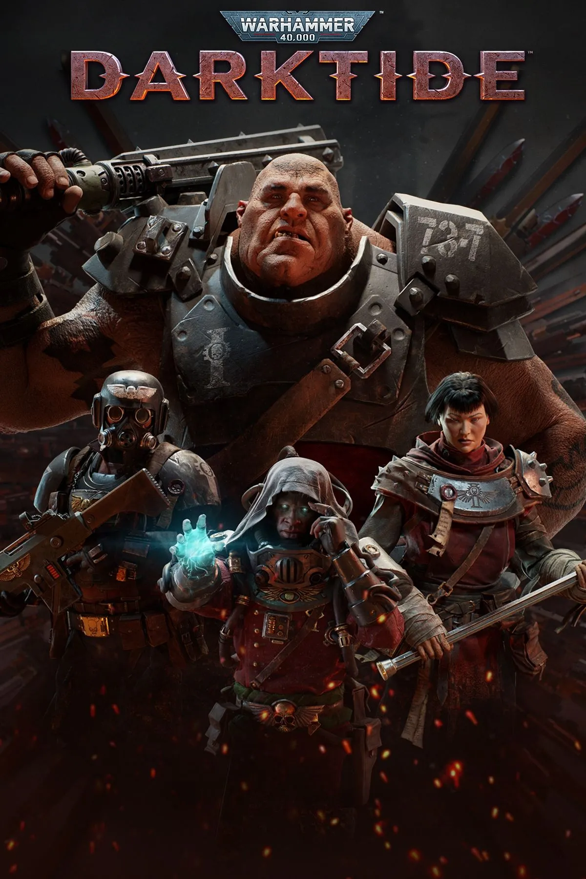 Nhóm Inquisitorial Agents chiến đấu trong môi trường Hive City của Warhammer 40,000: Darktide