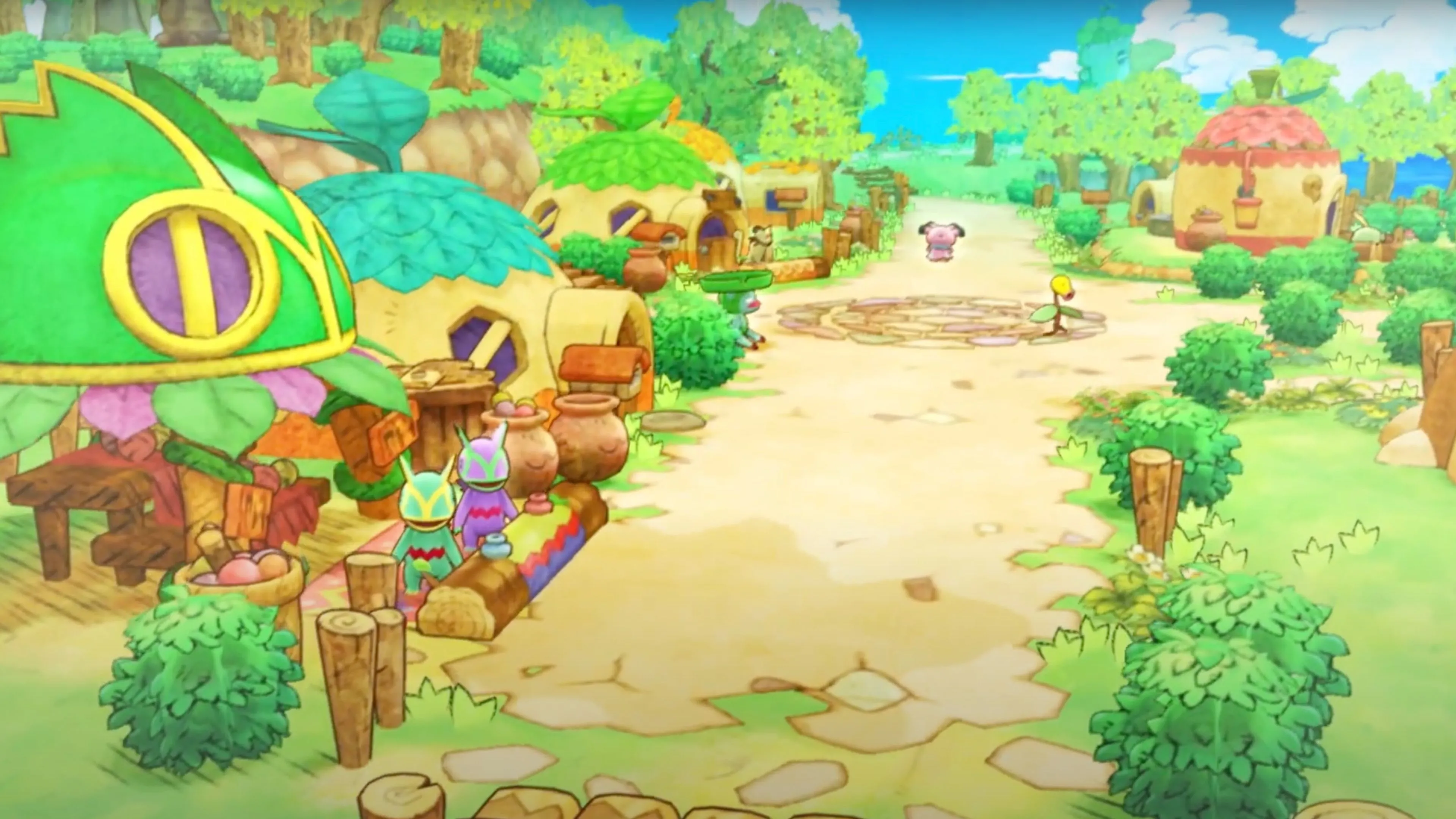 Pikachu và đồng đội chuẩn bị chiến đấu trong Pokémon Mystery Dungeon: Rescue Team DX
