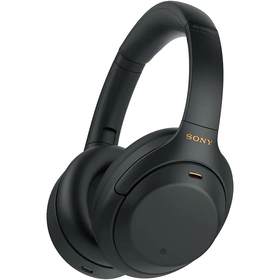 Tai nghe Sony WH-1000XM4 màu bạc gập gọn.