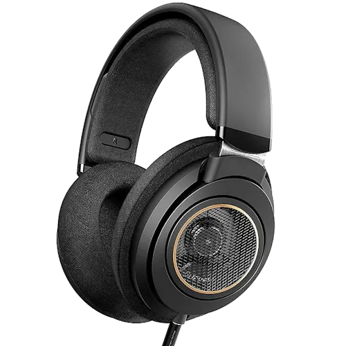 Tai nghe stereo open-back Philips SHP9600, được đánh giá cao về độ thoải mái và chất lượng âm thanh tự nhiên cho các buổi chơi game dài