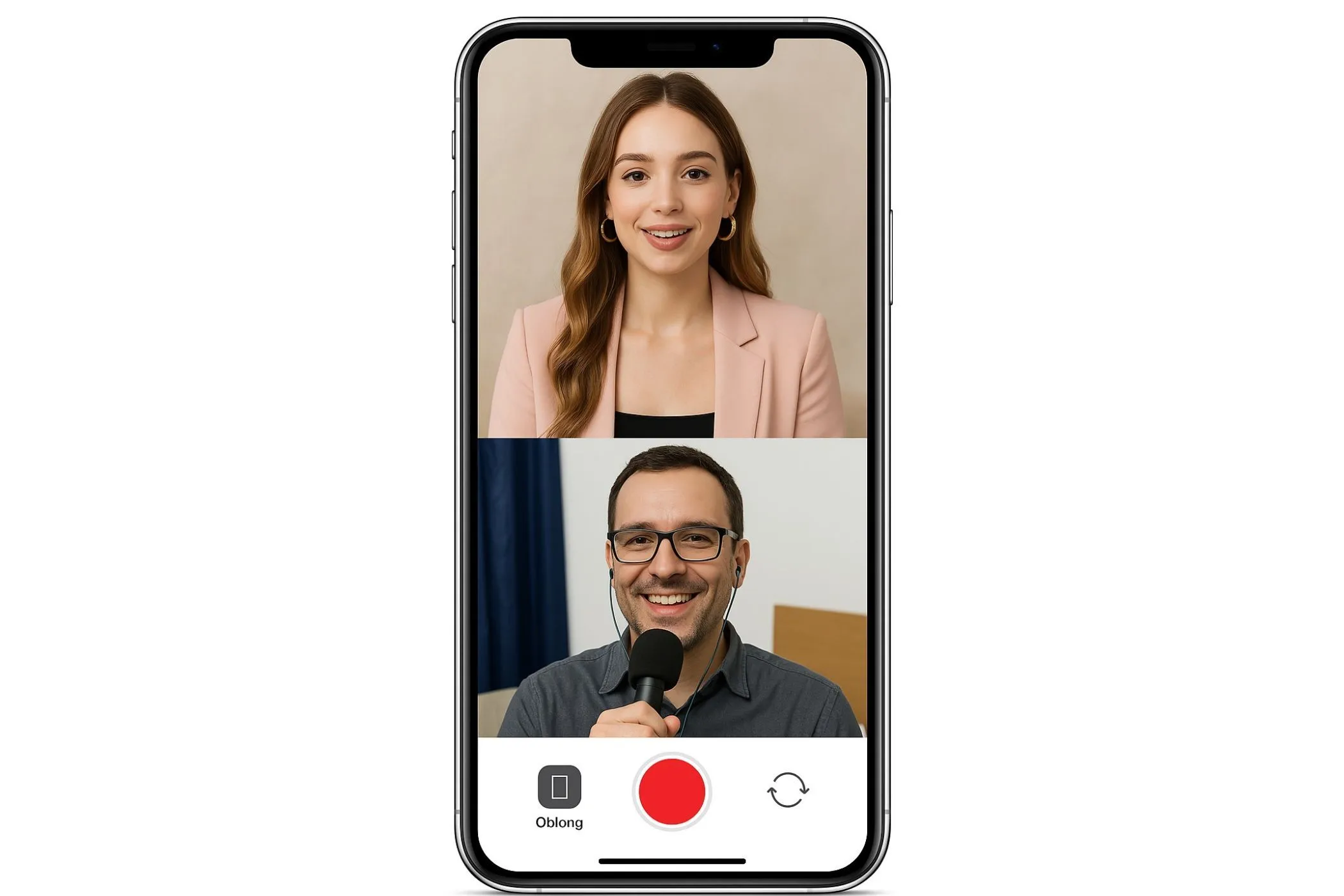 Tận dụng tính năng camera kép để phỏng vấn hoặc trò chuyện trực tuyến