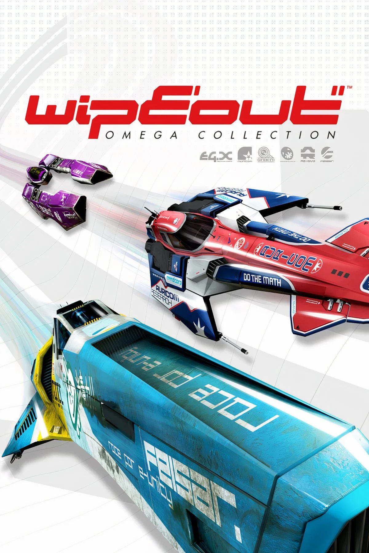 Tàu đua phản trọng lực trong game WipEout Omega Collection trên đường đua tương lai