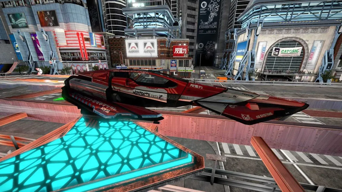 Thành phố tương lai là bối cảnh đường đua trong WipEout Omega Collection