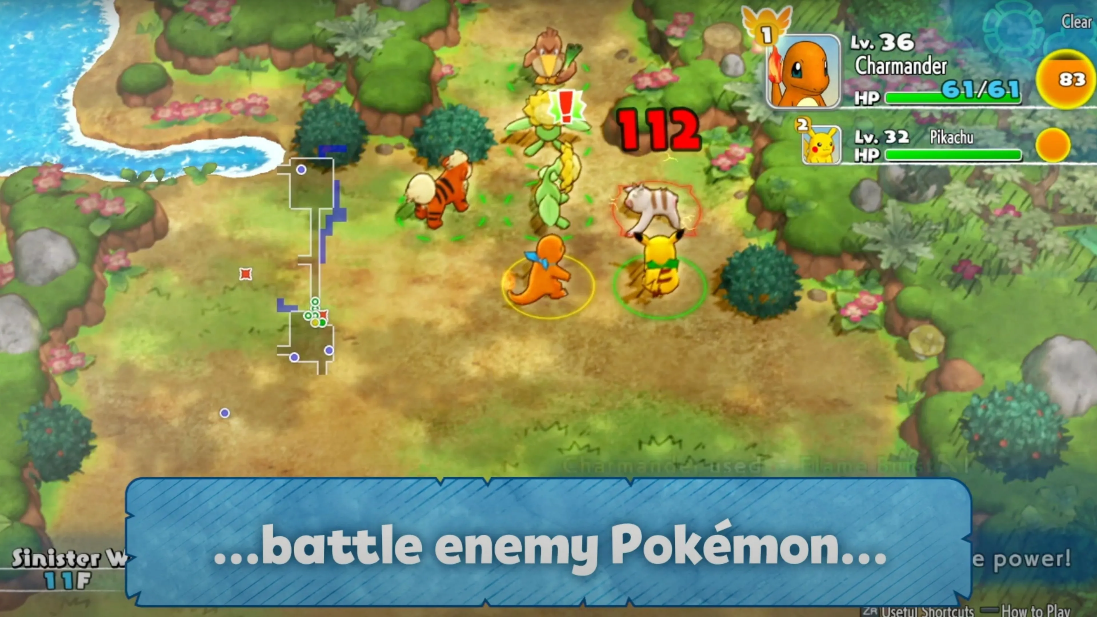 Thế giới dungeon đầy màu sắc trong Pokémon Mystery Dungeon: Rescue Team DX
