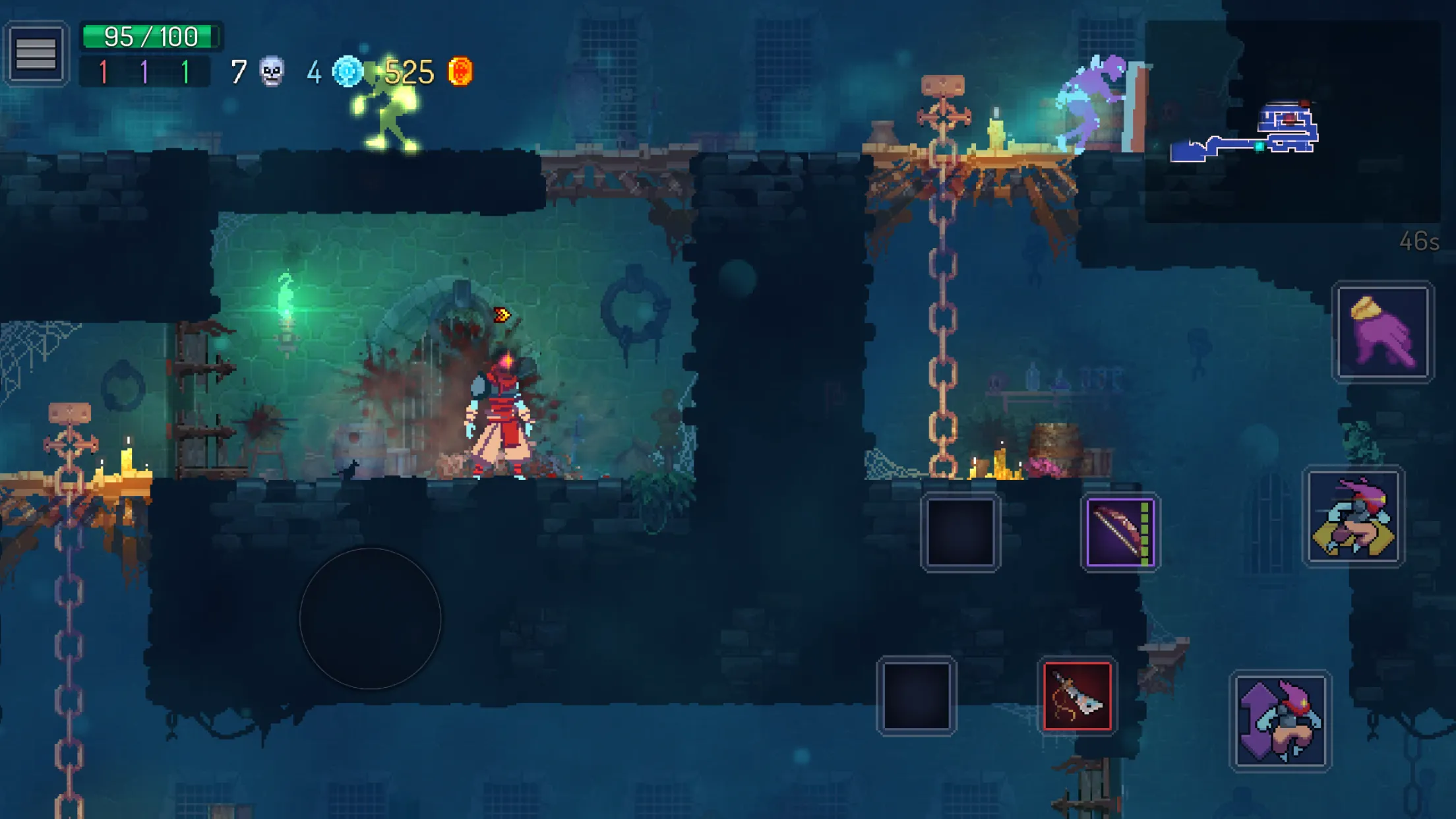 Trải nghiệm chơi game Dead Cells trên iPhone qua gói đăng ký Netflix Games, minh chứng cho giá trị bổ sung