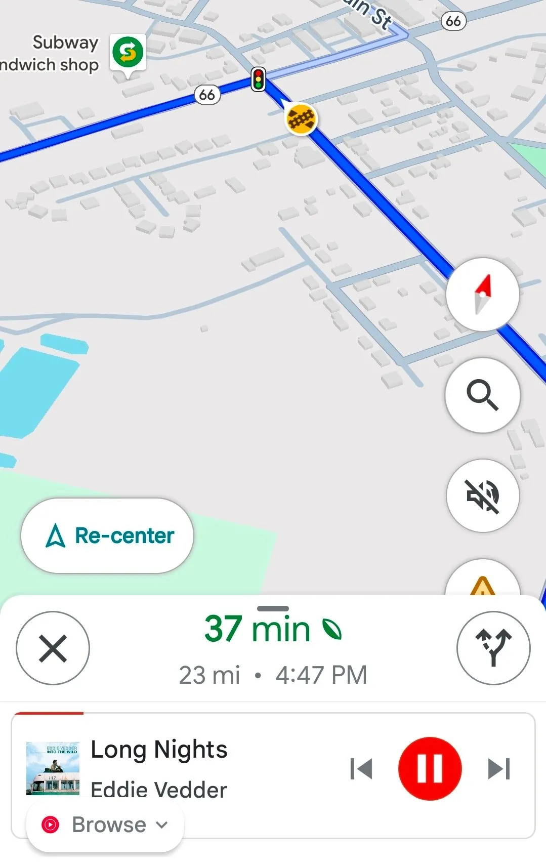 Tùy chọn hiển thị điều khiển phát nhạc và chọn ứng dụng đa phương tiện mặc định đã trở lại trong cài đặt Google Maps