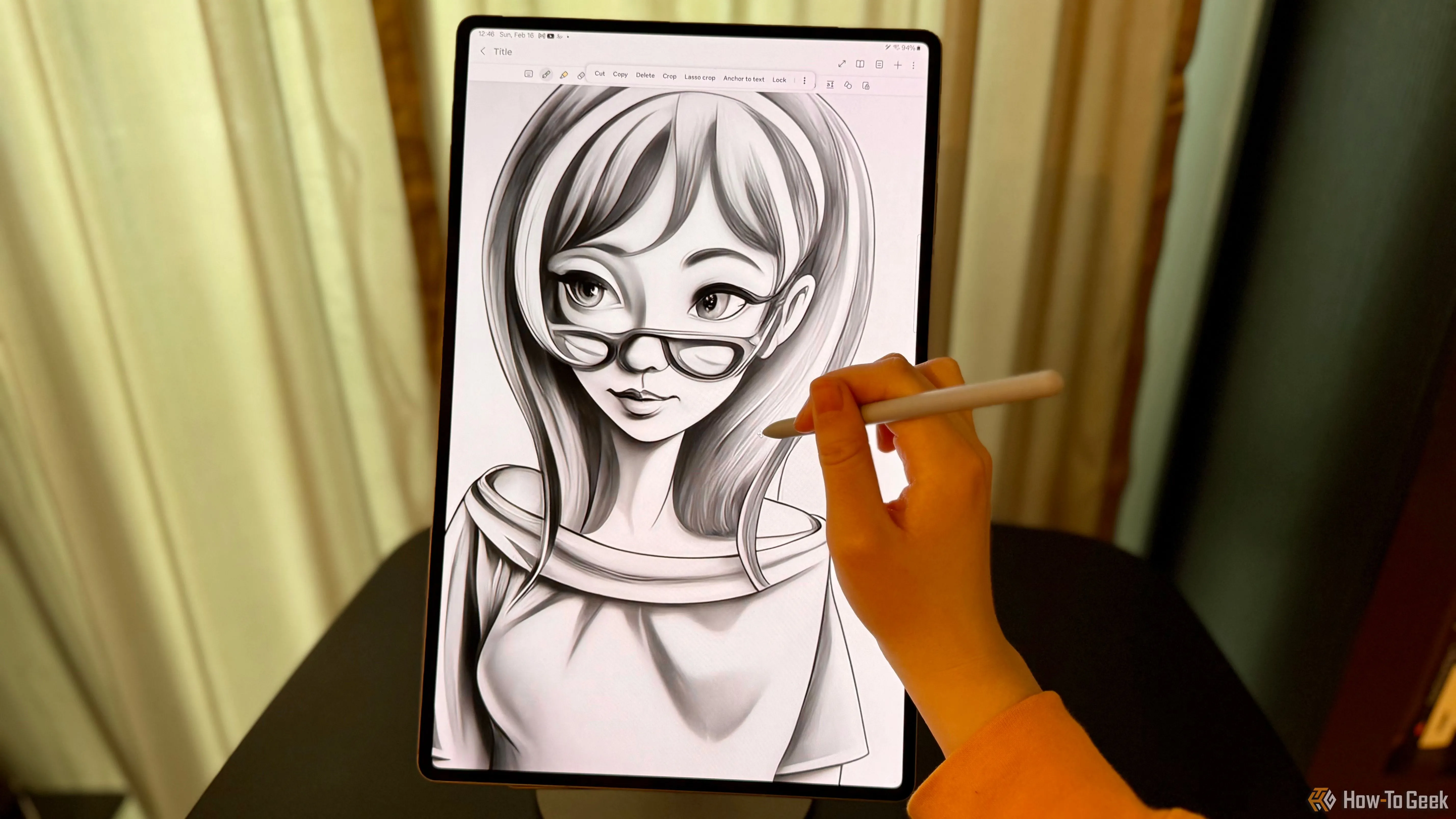 Vẽ trên Samsung Galaxy Tab S10 Ultra với ứng dụng Samsung Notes và sự hỗ trợ của Galaxy AI.